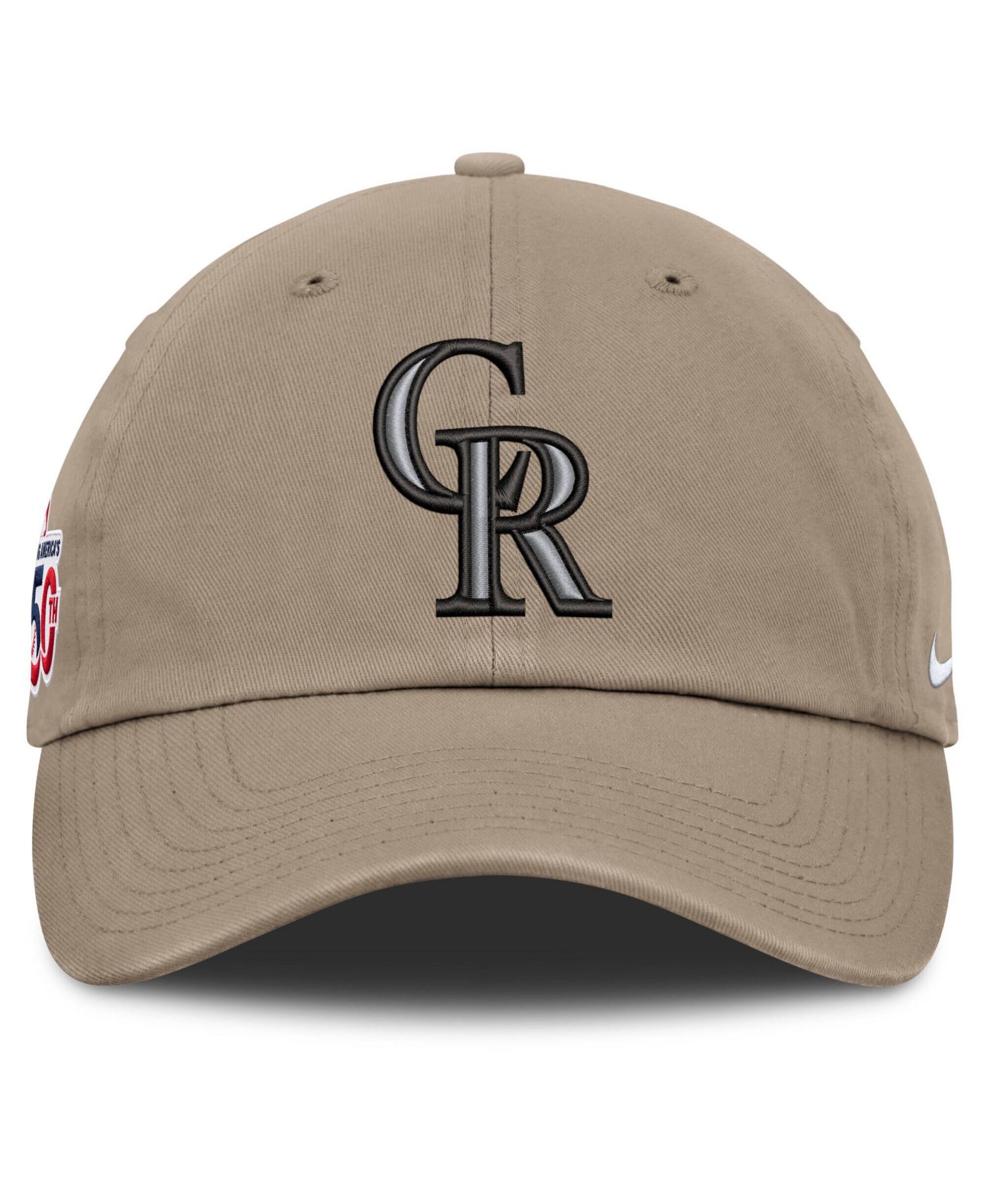 Men's Khaki Colorado Rockies Celebrating America's 250th Club Adjustable Hat