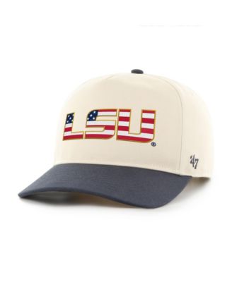 Men's Natural/Navy LSU Tigers Americana Flag Hitch Adjustable Hat