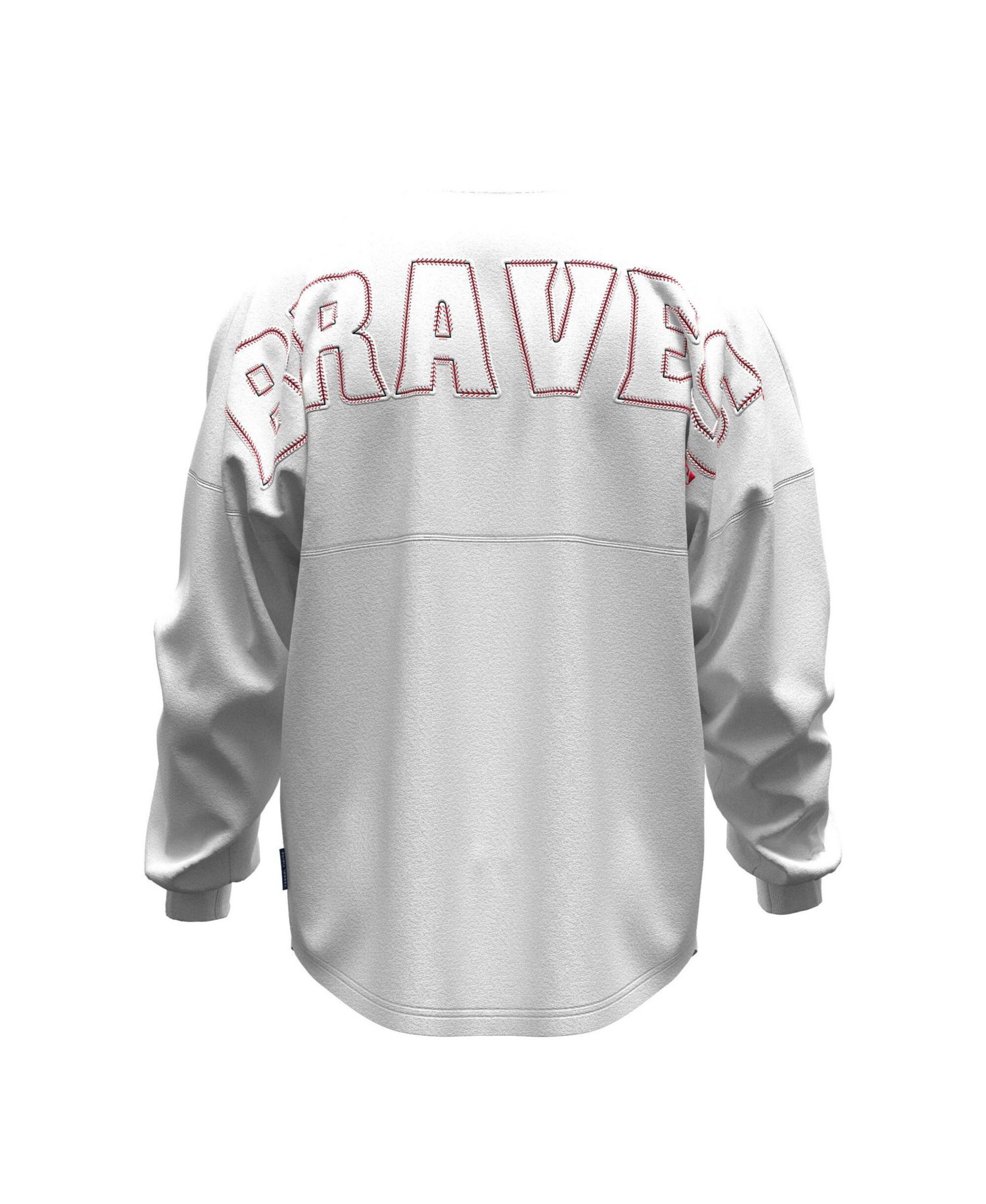 Women's Atlanta Braves Spirit Jersey Baseball-Stitch Long-Sleeve T-Shirt