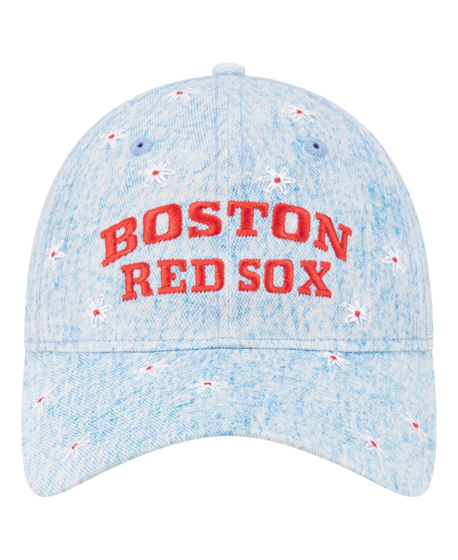 Women's Light Blue Boston Red Sox Daisy All Over 9TWENTY Adjustable Hat