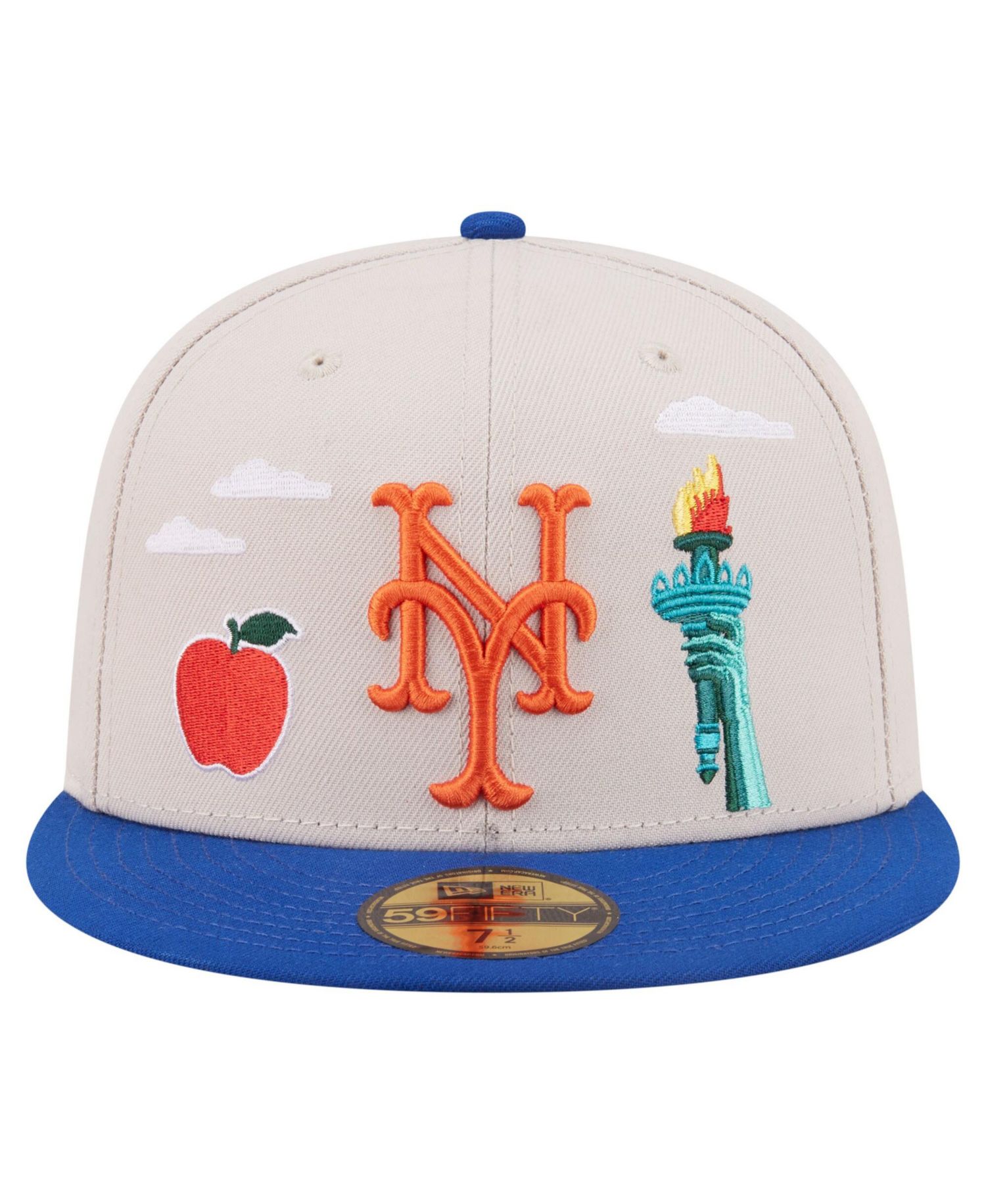 Men's Khaki New York Mets City Icon 59FIFTY Fitted Hat