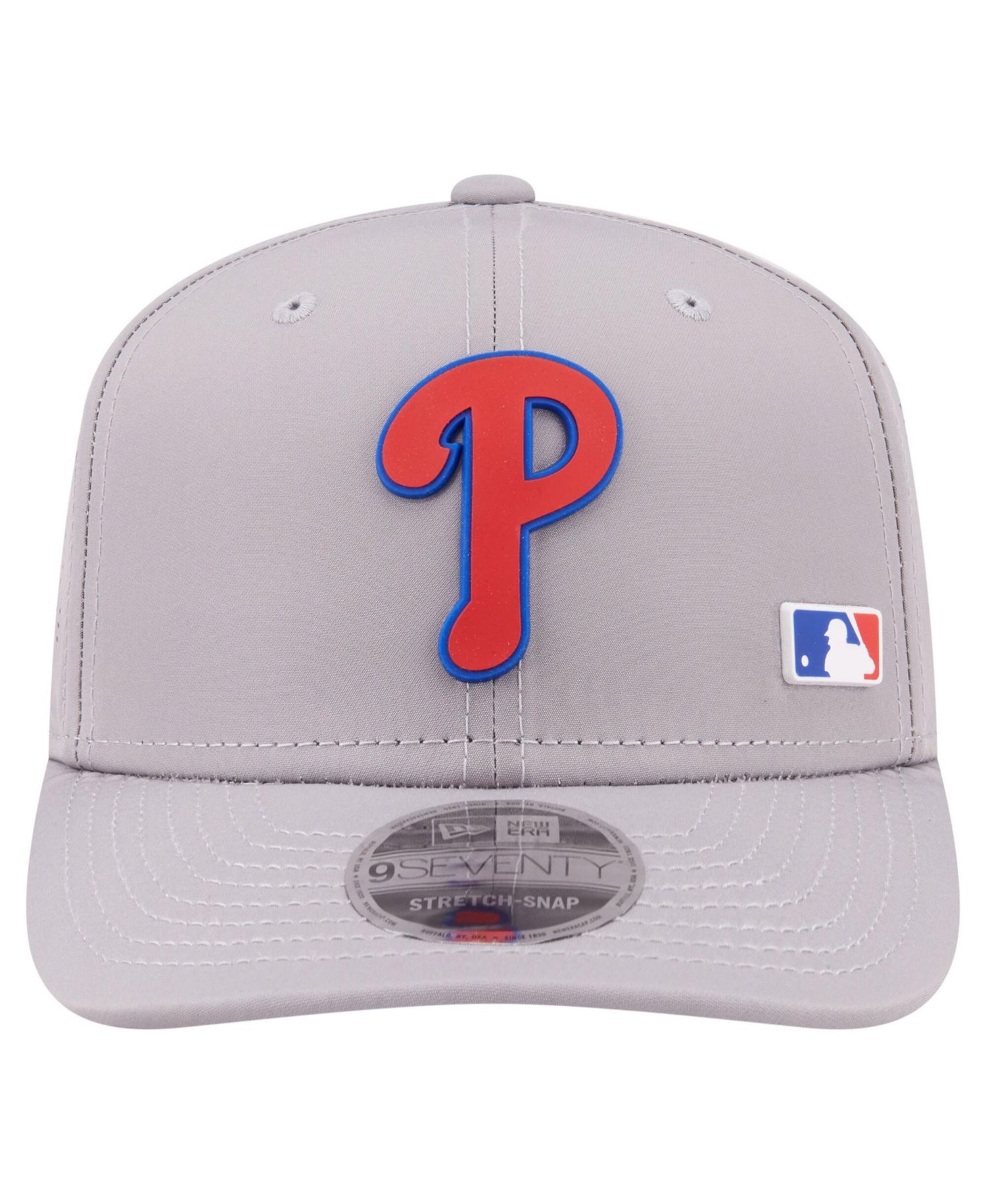 Men's Gray Philadelphia Phillies Laser Perforated 9SEVENTY Adjustable Hat