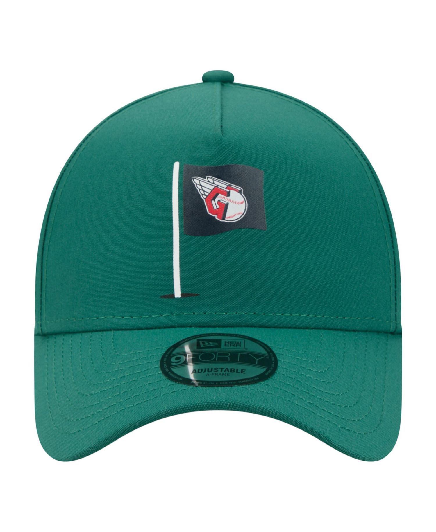 Men's Green Cleveland Guardians Pin Seeker 9FORTY A-Frame Adjustable Hat