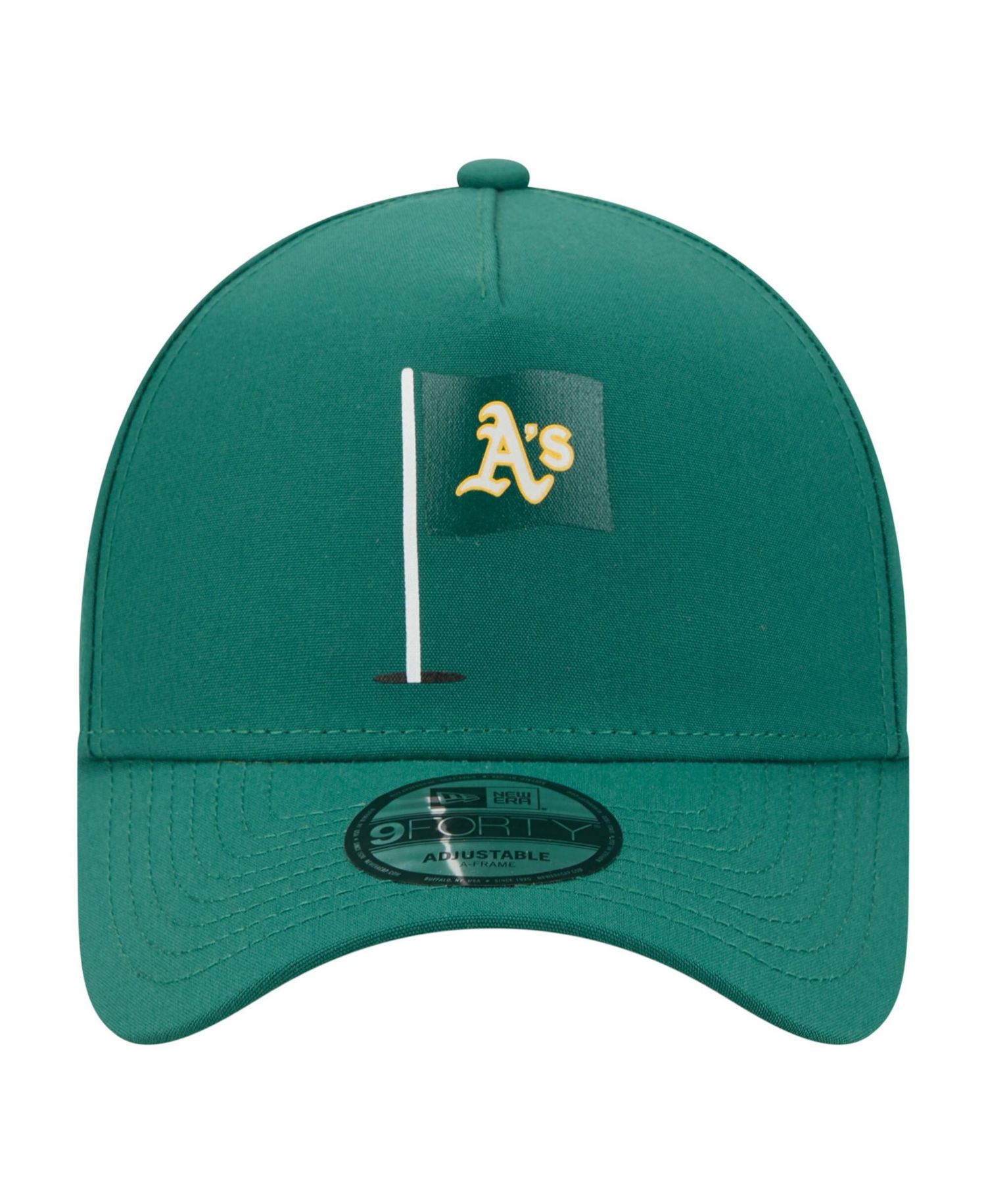 Men's Green Athletics Pin Seeker 9FORTY A-Frame Adjustable Hat
