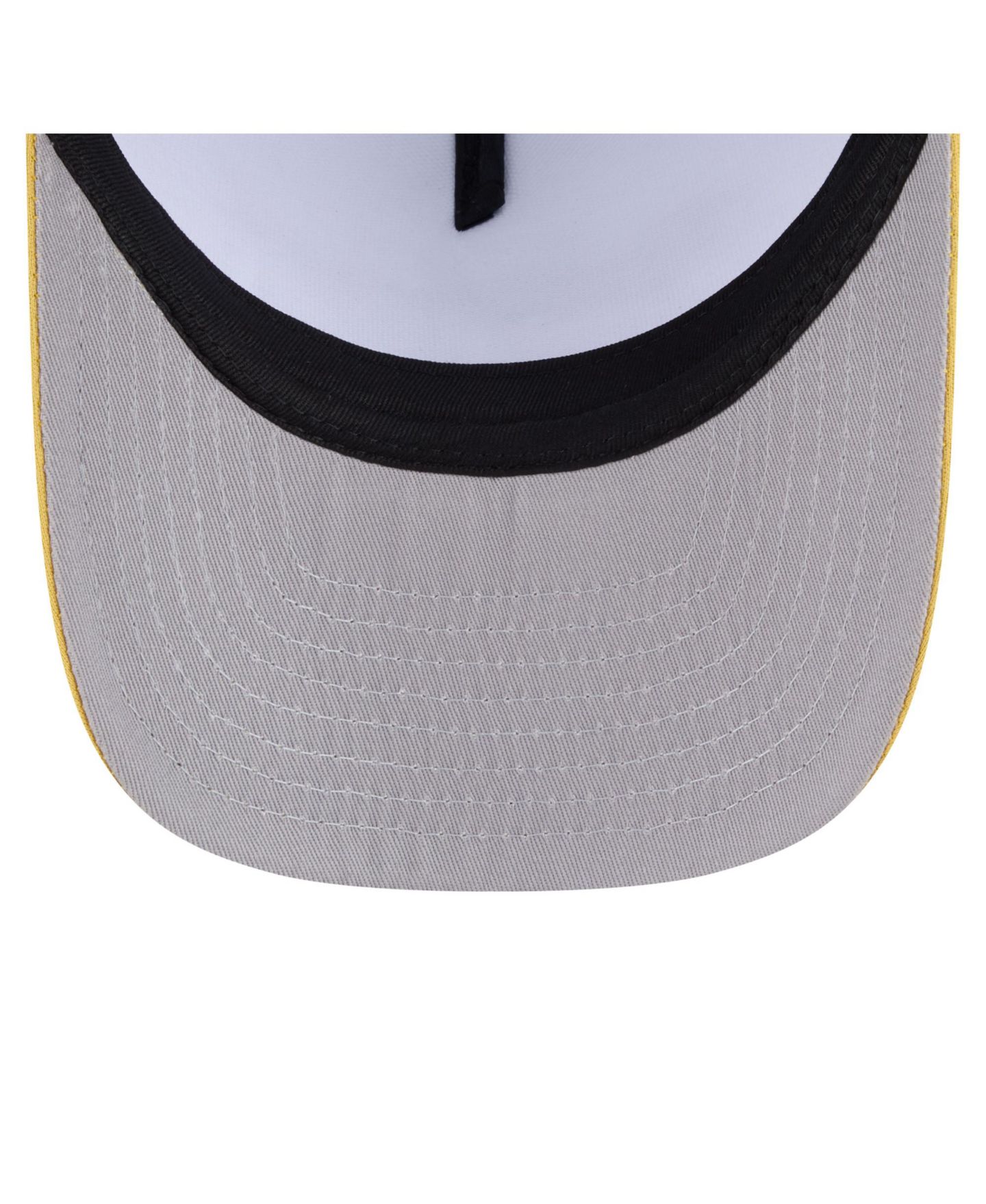 Мужская кепка New Era White/Gold Pittsburgh Pirates Foodie A-Frame 9FIFTY Trucker Snapback Hat — фото 5