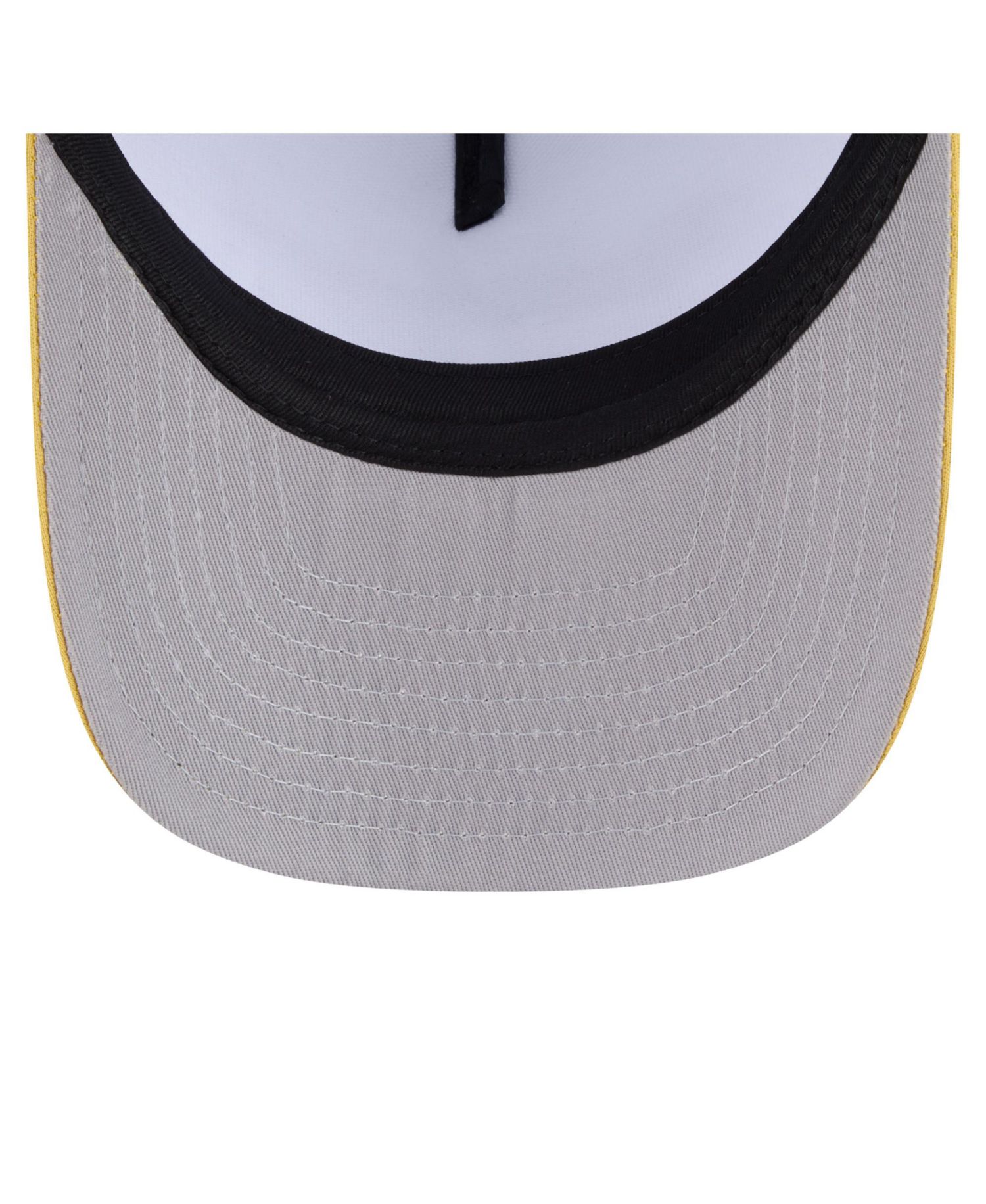 Men's White/Gold Pittsburgh Pirates Foodie A-Frame 9FIFTY Trucker Snapback Hat