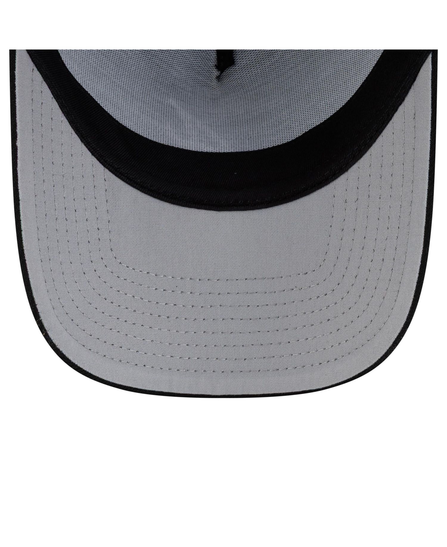 Men's Black Atlanta Braves Side Script 9FORTY A-Frame Trucker Adjustable Hat