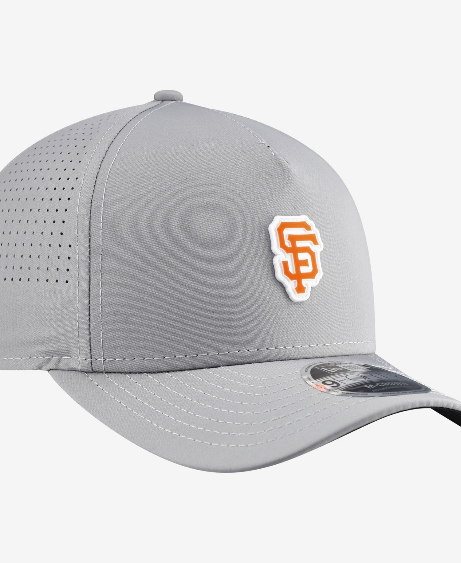 Men's Gray San Francisco Giants Micro Logo 9FORTY M-Crown A-Frame Adjustable Hat