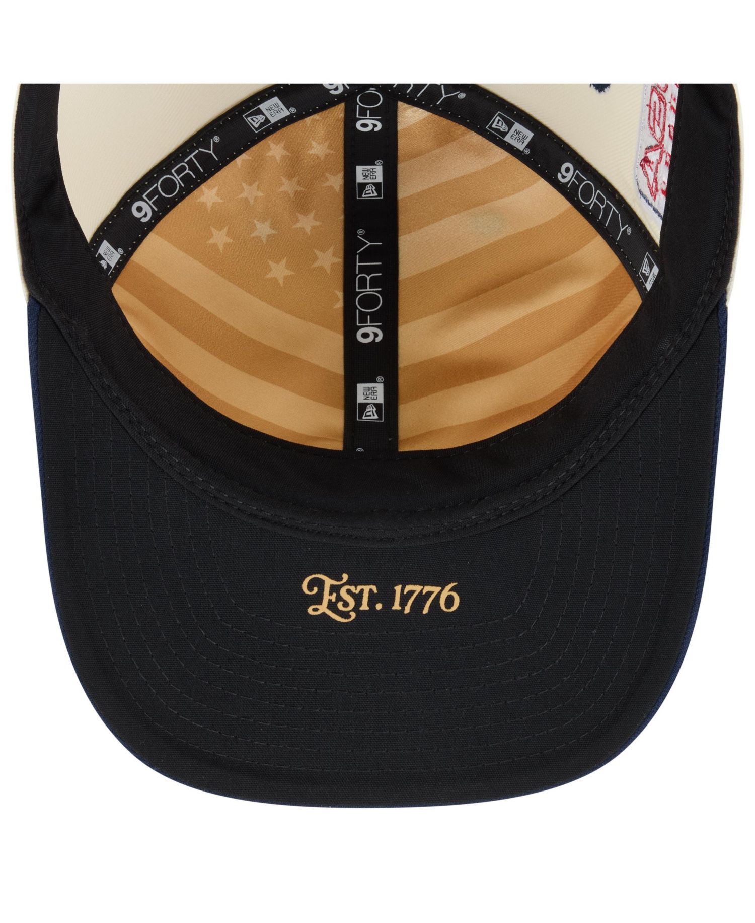 Big Boys and Girls Cream/Navy Detroit Tigers USA 250 9FORTY M-Crown Adjustable Hat