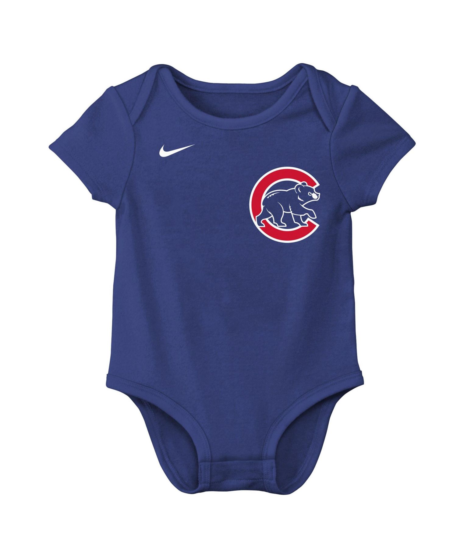 Baby Boys and Girls Dansby Swanson Royal Chicago Cubs Name & Number Bodysuit