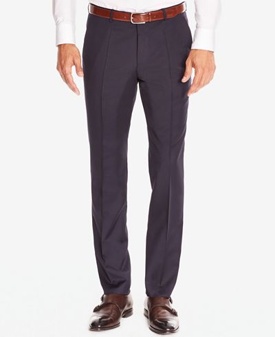 BOSS Men's Regular/Classic-Fit Virgin Wool Dress Pants