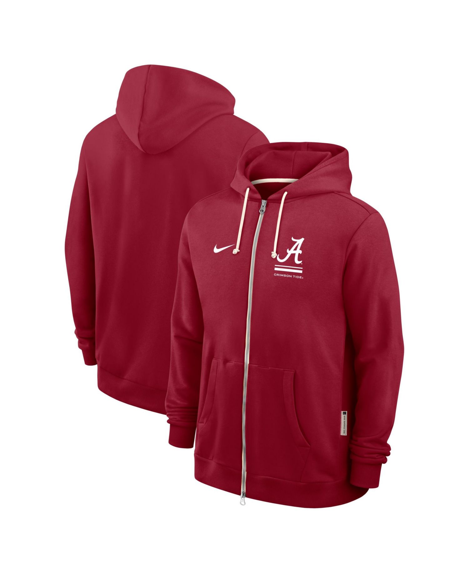 Men's Crimson Alabama Crimson Tide 2026 Sideline Standard Issue Dri-FIT Full-Zip Hoodie