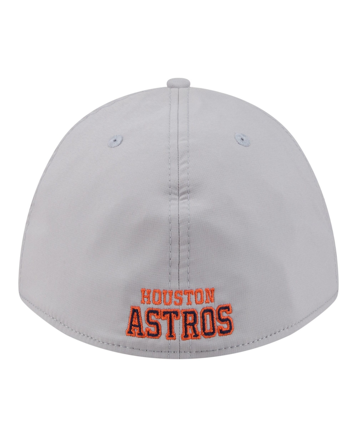 New Era Men's Gray Houston Astros Patch 39THIRTY A-Frame M-Crown Perforated Flex Hat