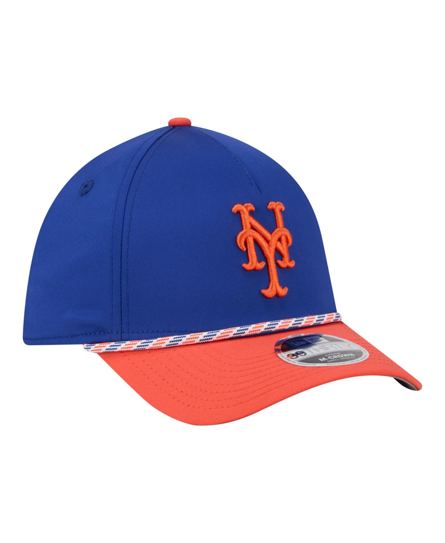 Men's Royal/Orange New York Mets Rope M-Crown A-Frame 39THIRTY Flex Hat