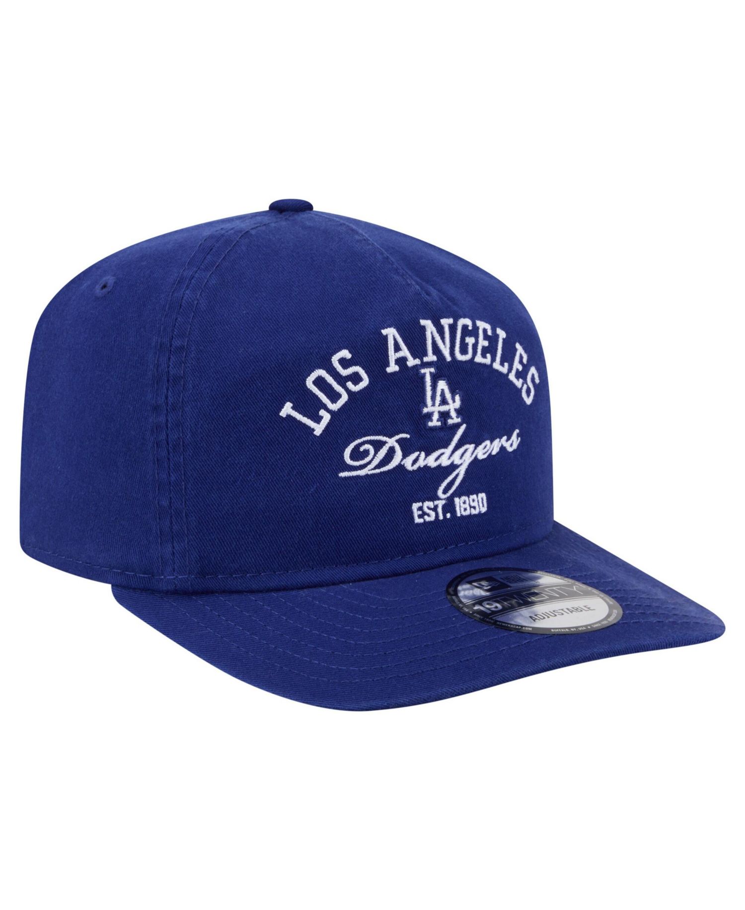 Men's Royal Los Angeles Dodgers Stacked 19TWENTY Adjustable Hat