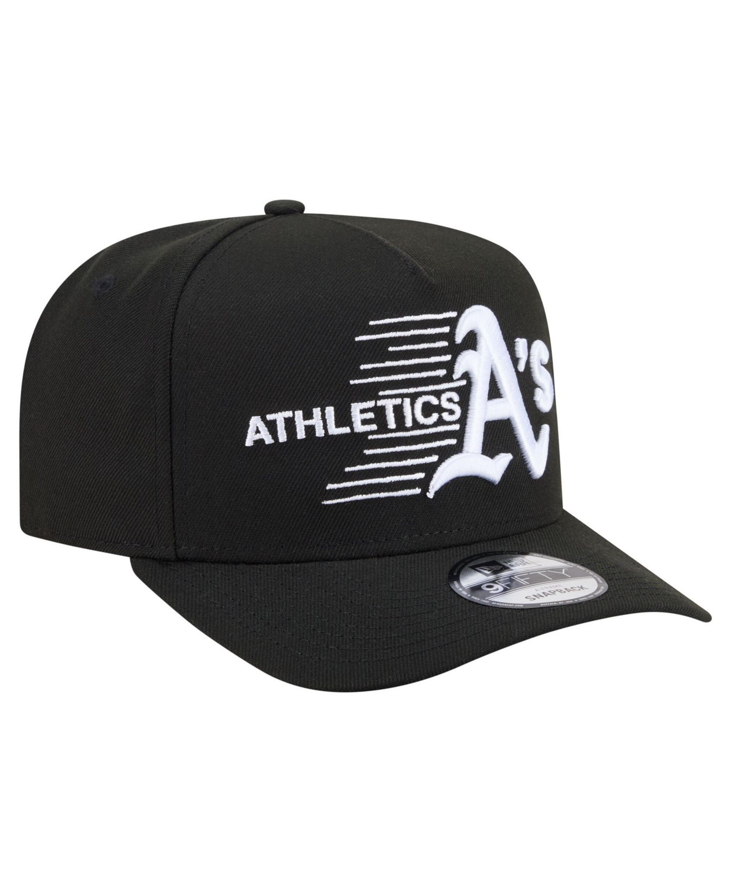 Men's Black Athletics Motion A-Frame 9FIFTY Snapback Hat