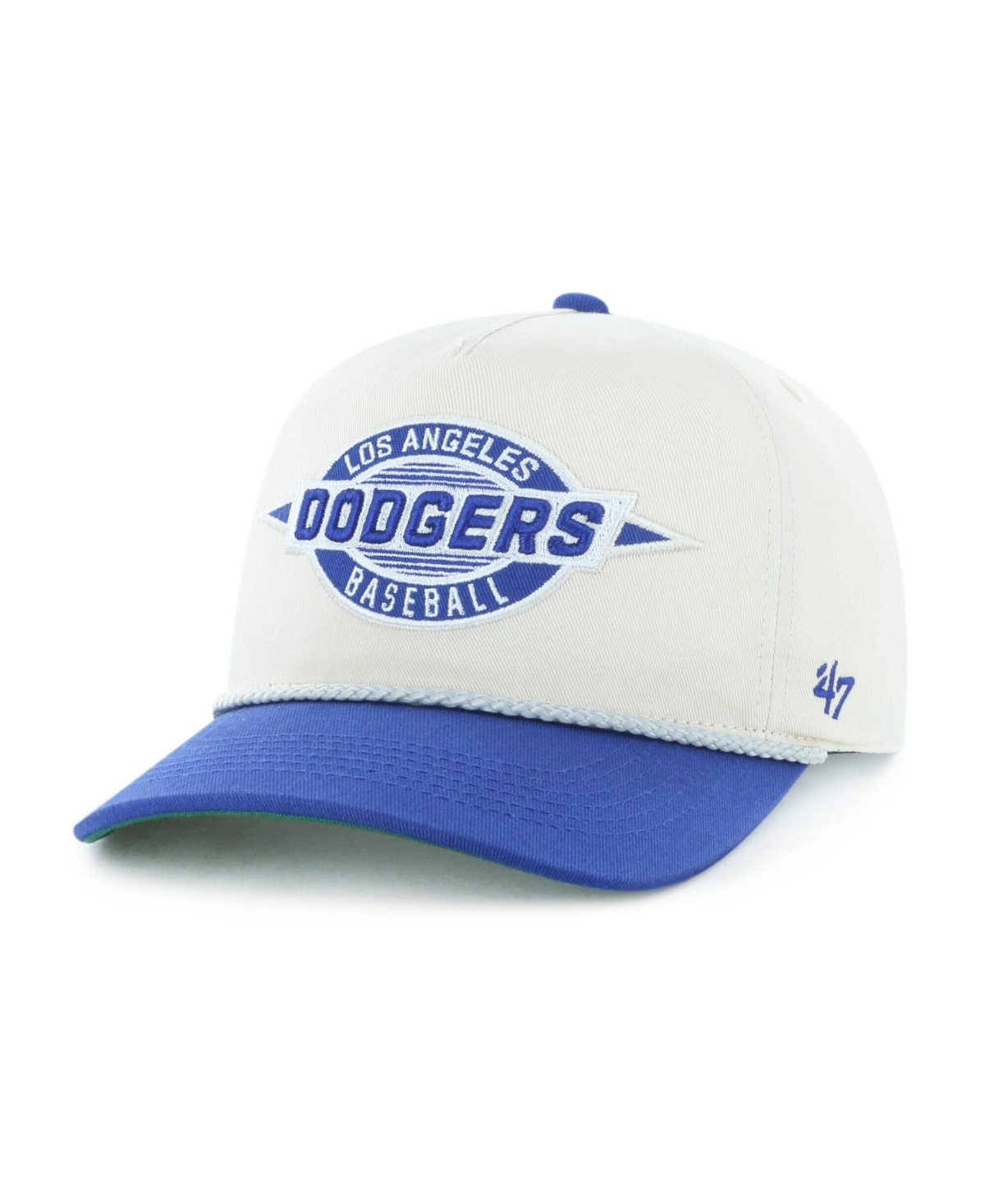 '47 Brand Men's Natural, Royal Los Angeles Dodgers Frame Out Hitch Adjustable Hat