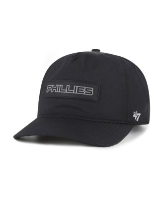 Men's Black Philadelphia Phillies Quiet Outdoors Hitch Adjustable Hat