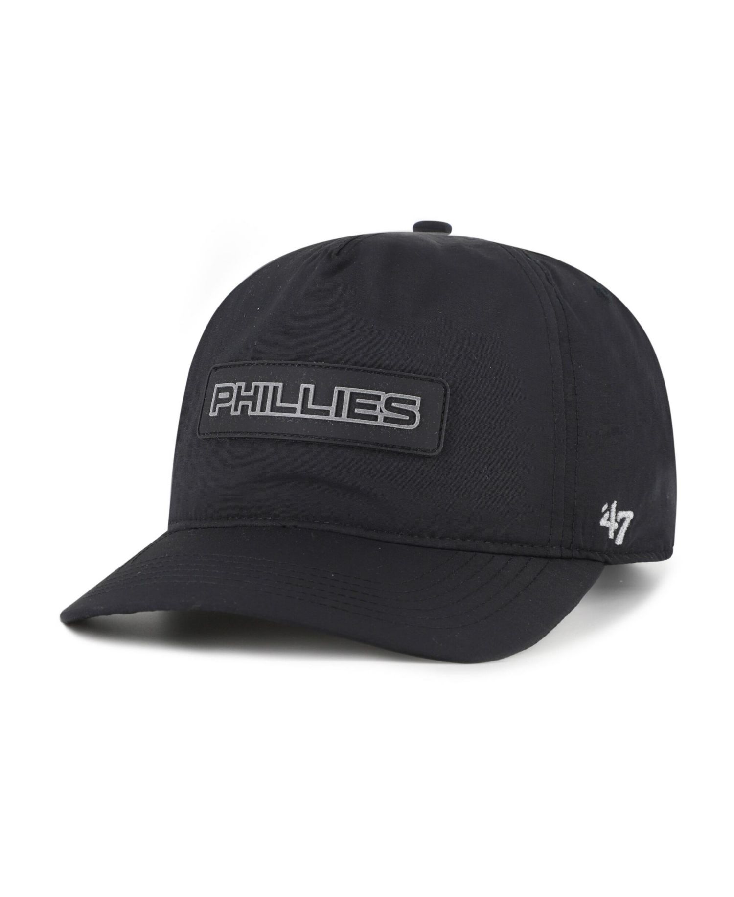 Men's Black Philadelphia Phillies Quiet Outdoors Hitch Adjustable Hat
