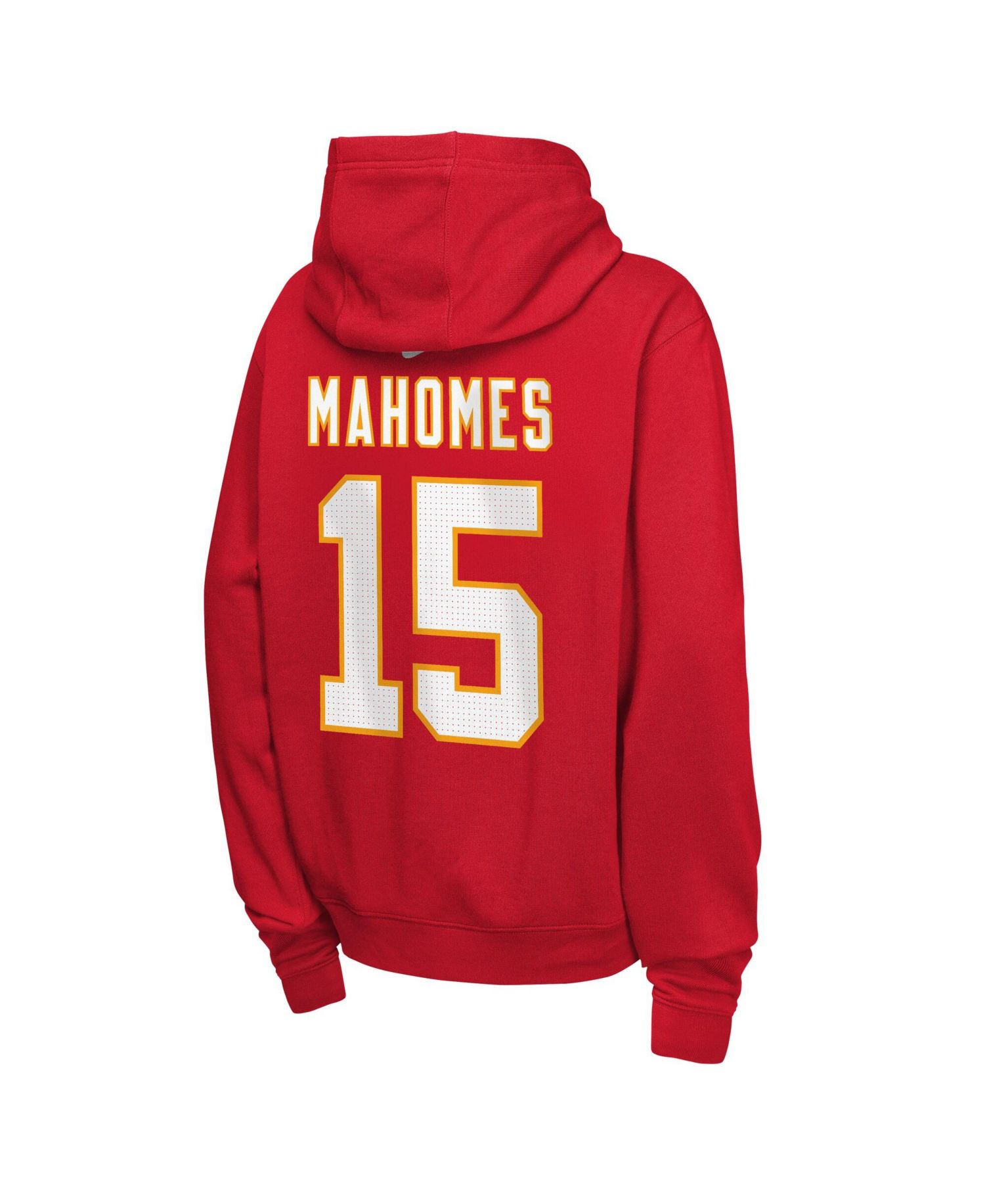 Big Boys and Girls Patrick Mahomes Red Kansas City Chiefs Name & Number Club Fleece Hoodie