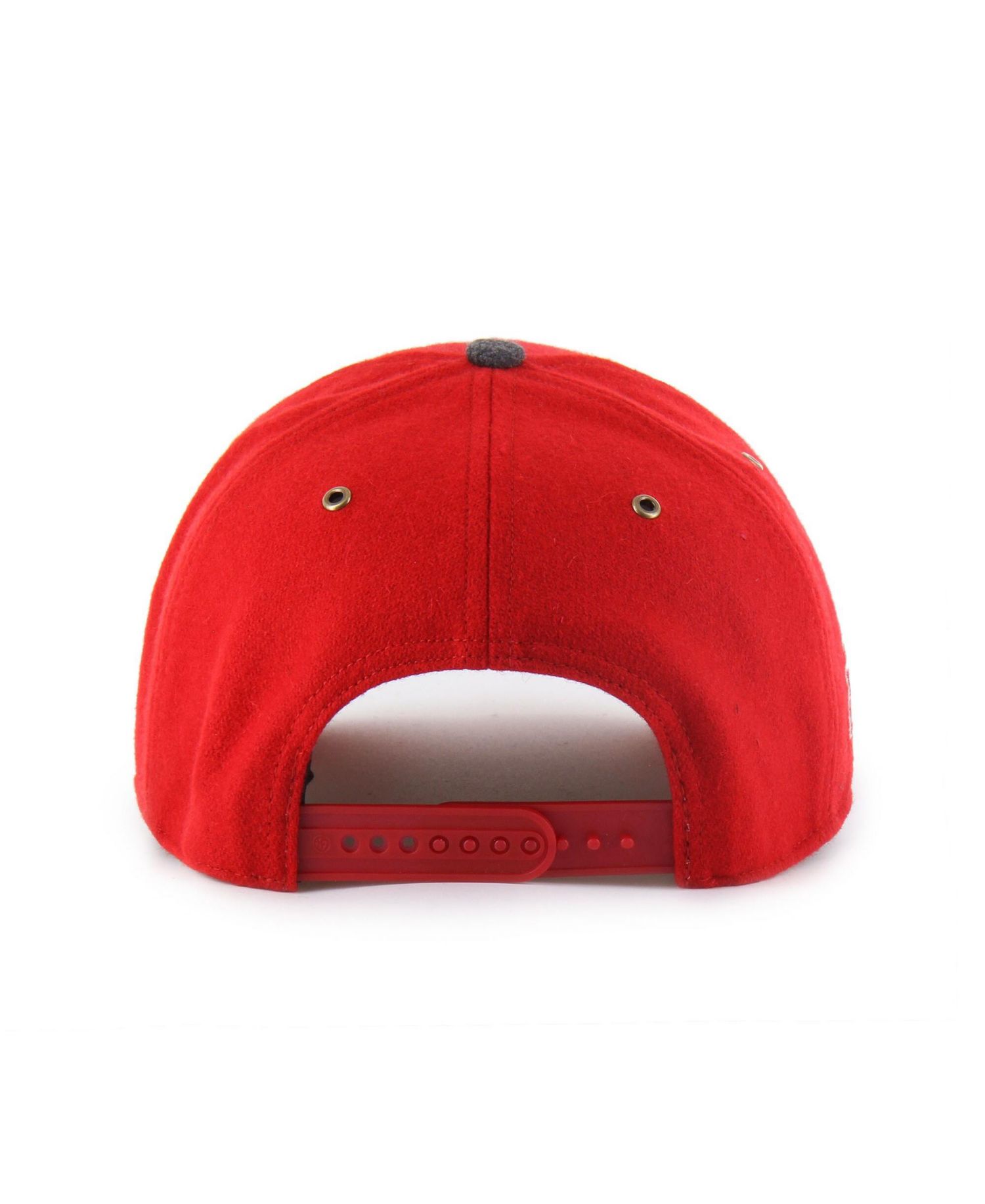 Men's and Women's Red Wisconsin Badgers Windowpane Plaid Collection Hitch Adjustable Hat