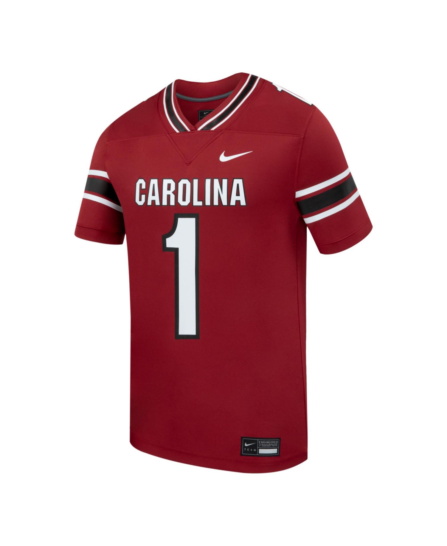 Men's #1 Garnet South Carolina Gamecocks Home Replica Football Jersey