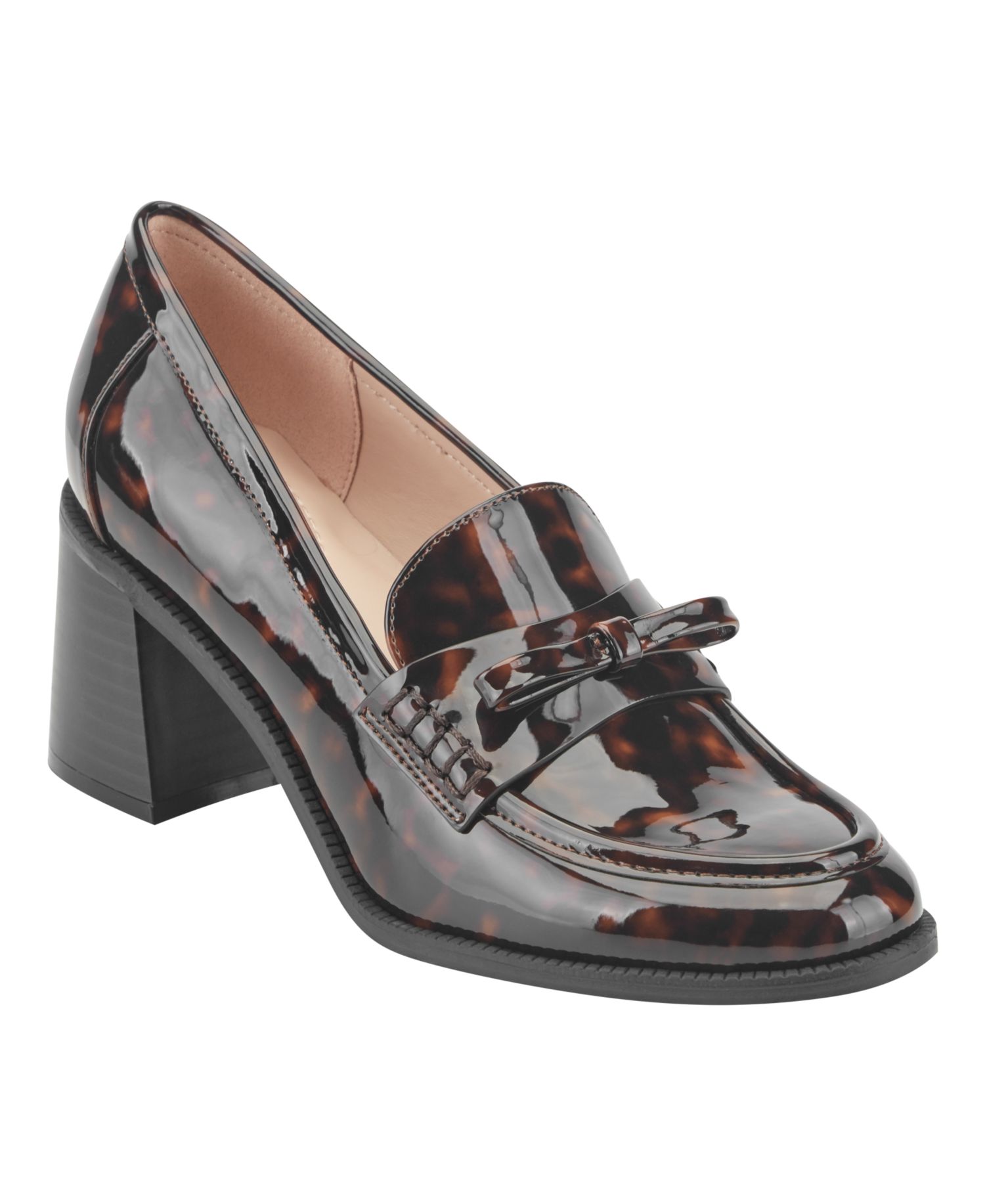 Women's Kaynei Bow Block Heel Loafers