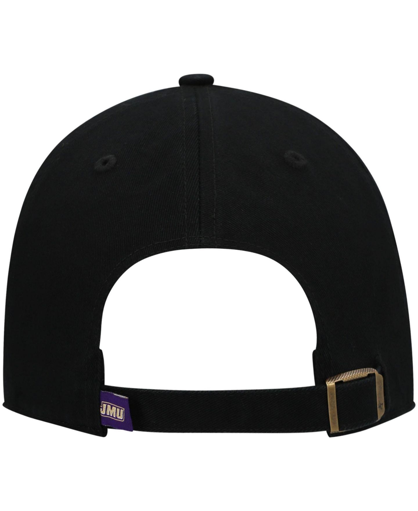 Мужская кепка '47 Brand Black James Madison Dukes Clean Up Adjustable Hat — фото 2