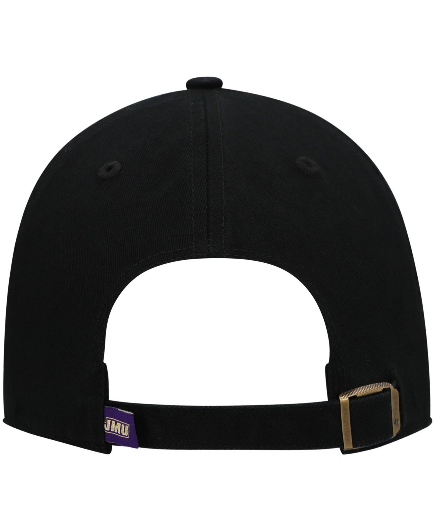 Men's Black James Madison Dukes Clean Up Adjustable Hat
