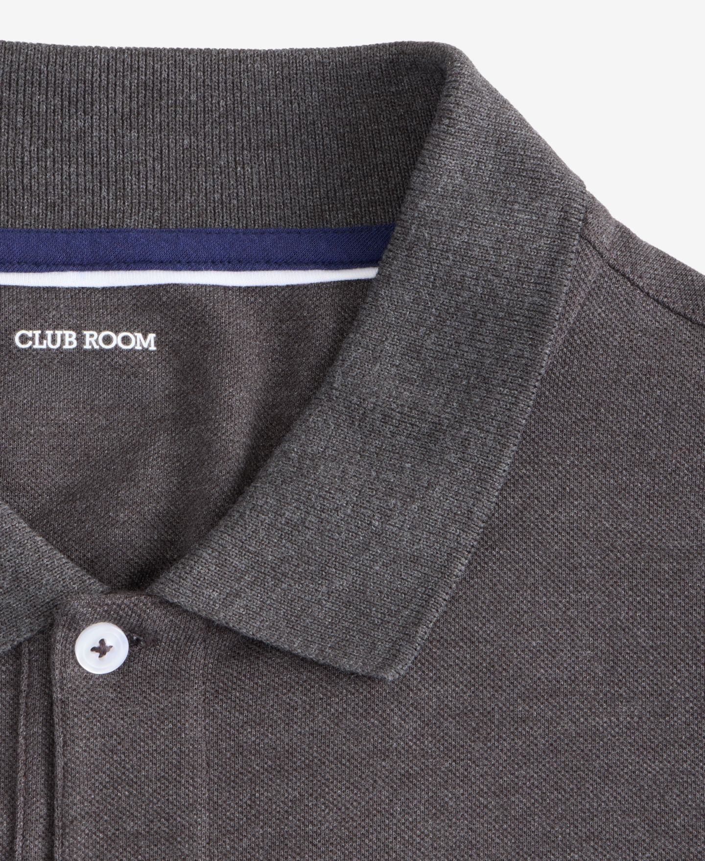 Мужское поло Club Room Solid Stretch Polo Shirt, цвет: Яркий белый — фото 10