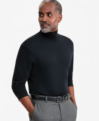 Men's Solid Mock Neck Shirt