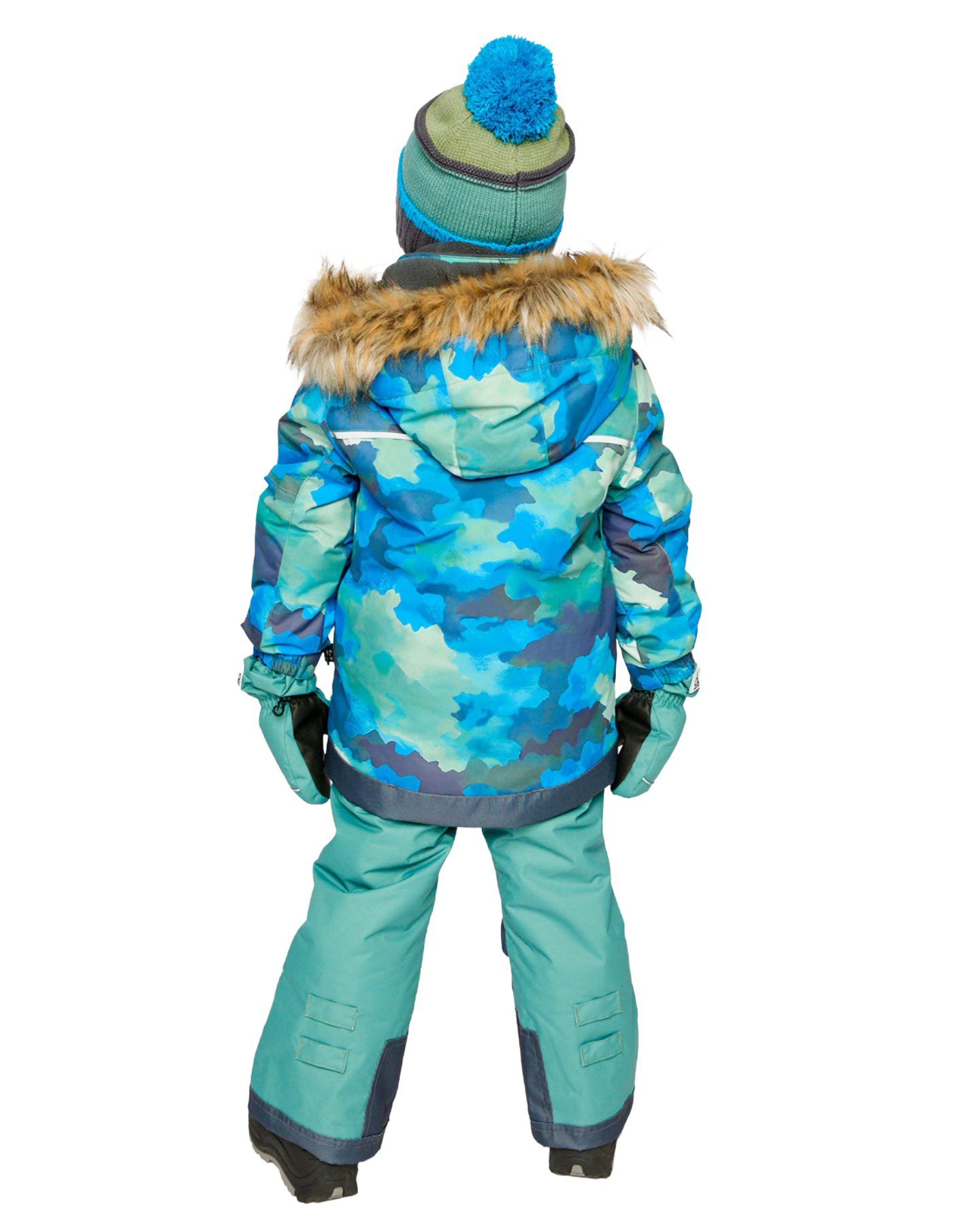 Deux par Deux Big Boys (6-14) Two Piece Play Snowsuit, цвет: Синий — фото 7