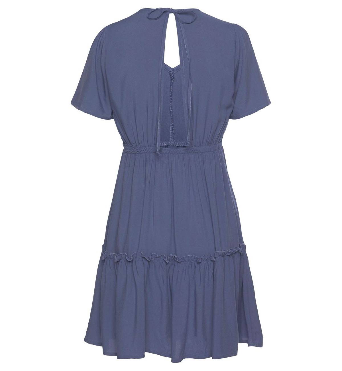 Lascana Women's V-Neck Ruffle Dress