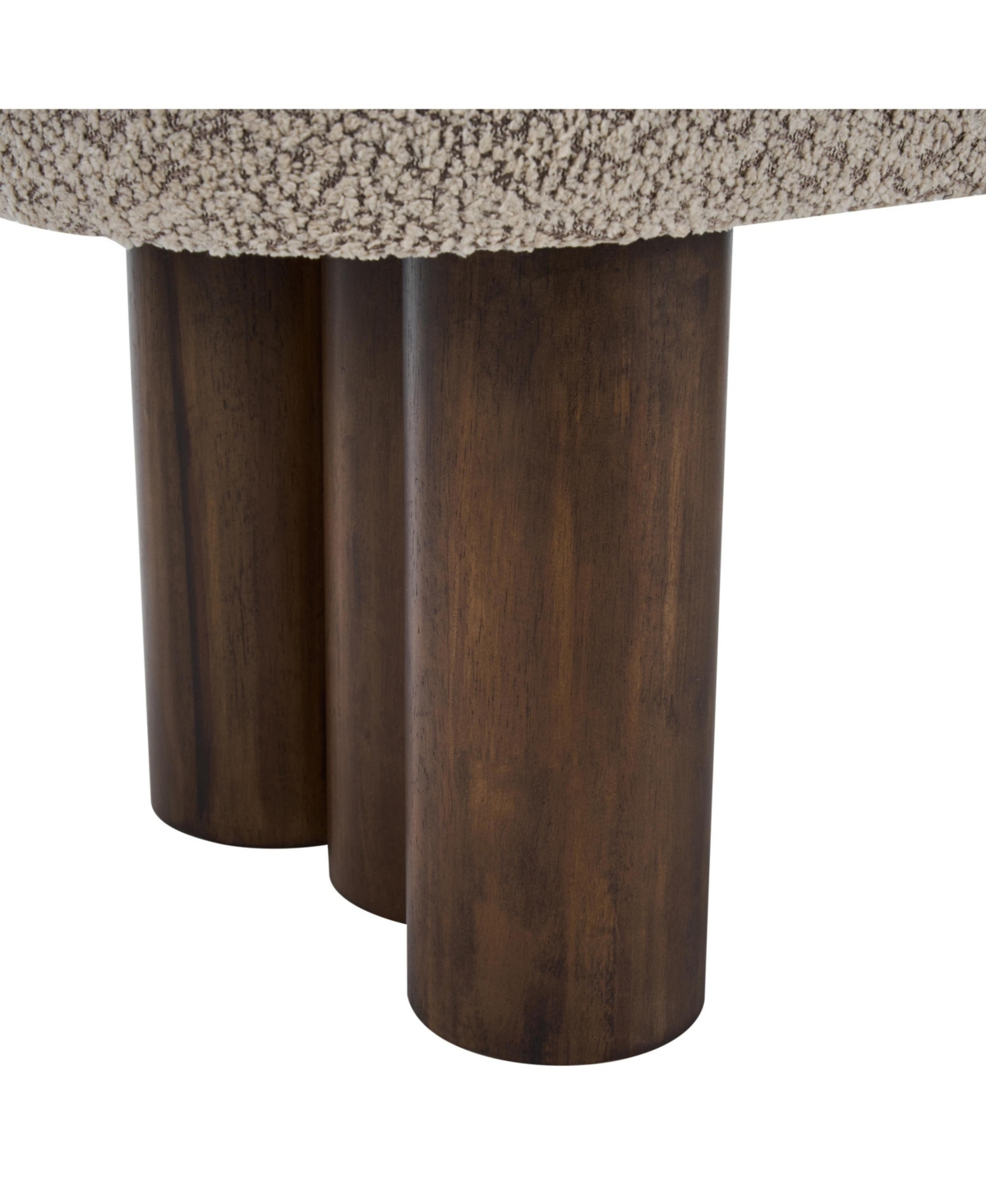 sumyeg Boucle Dining Bench with Upholstered Seat for Kitchen Dining Room or Living Space,250lbs Capacity