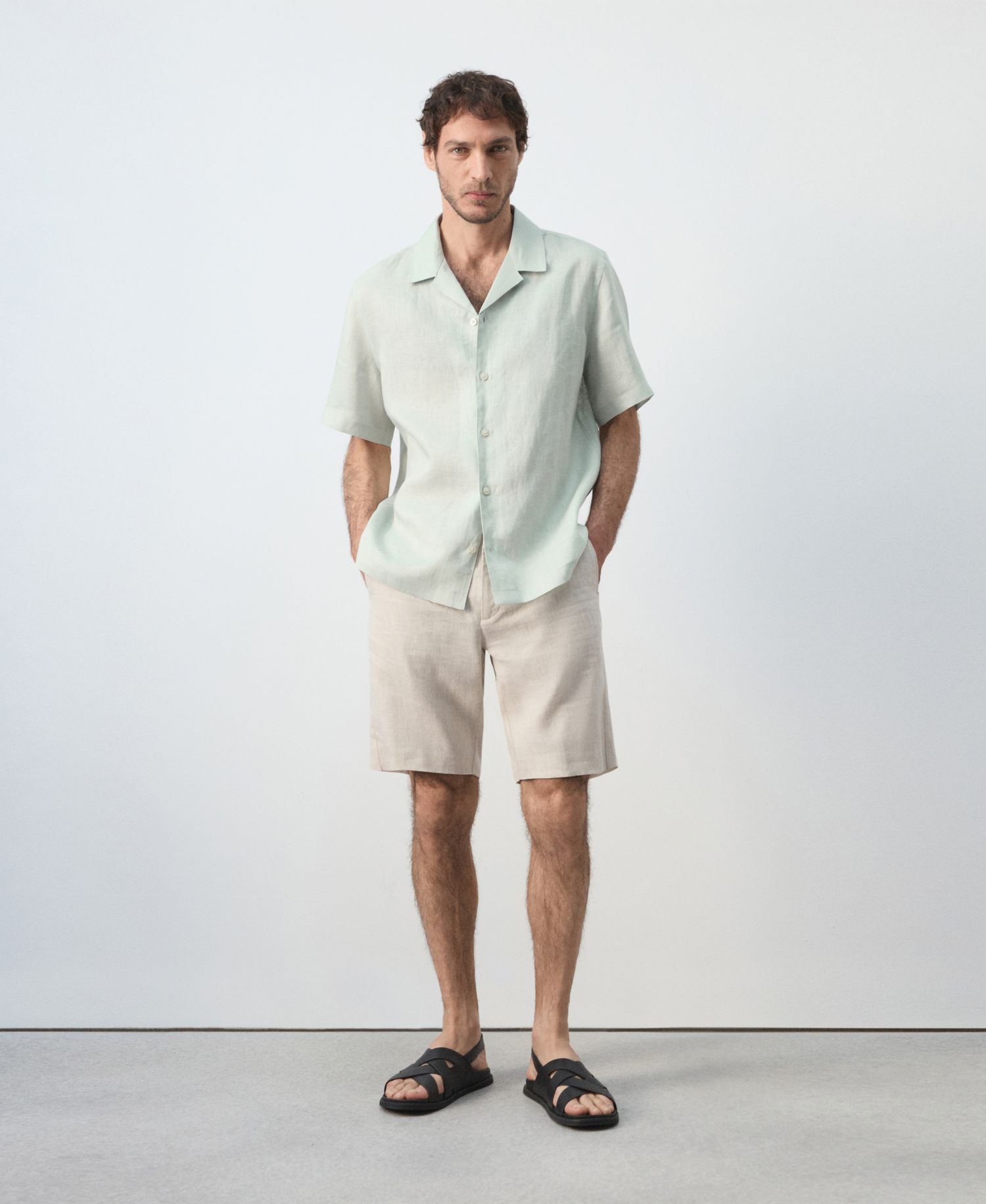 Men's Regular-Fit Linen Shirt