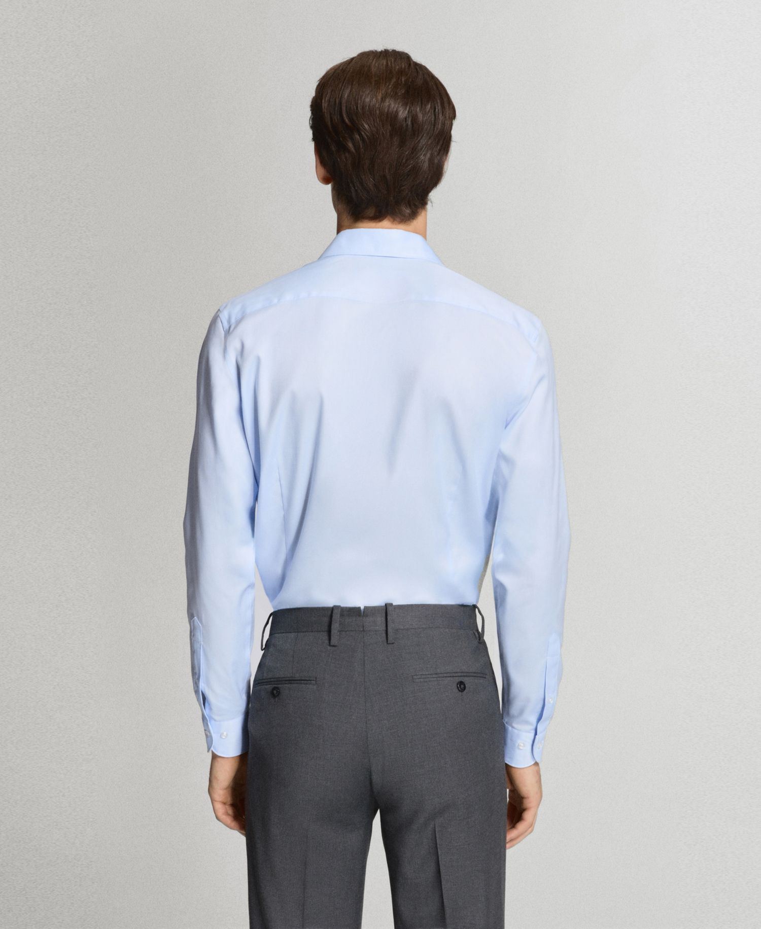 Men's Slim-Fit Cotton Dress Shirt