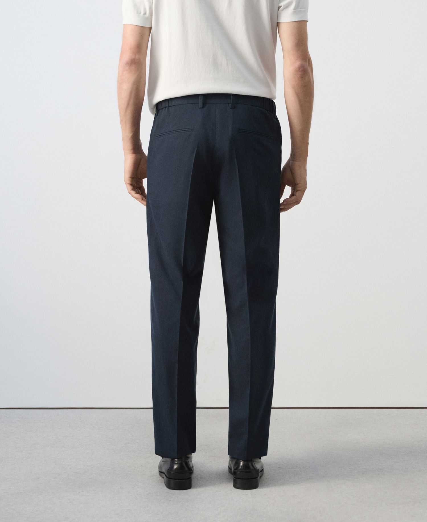 Men's Slim-Fit Linen-Lyocell-Blend Pants