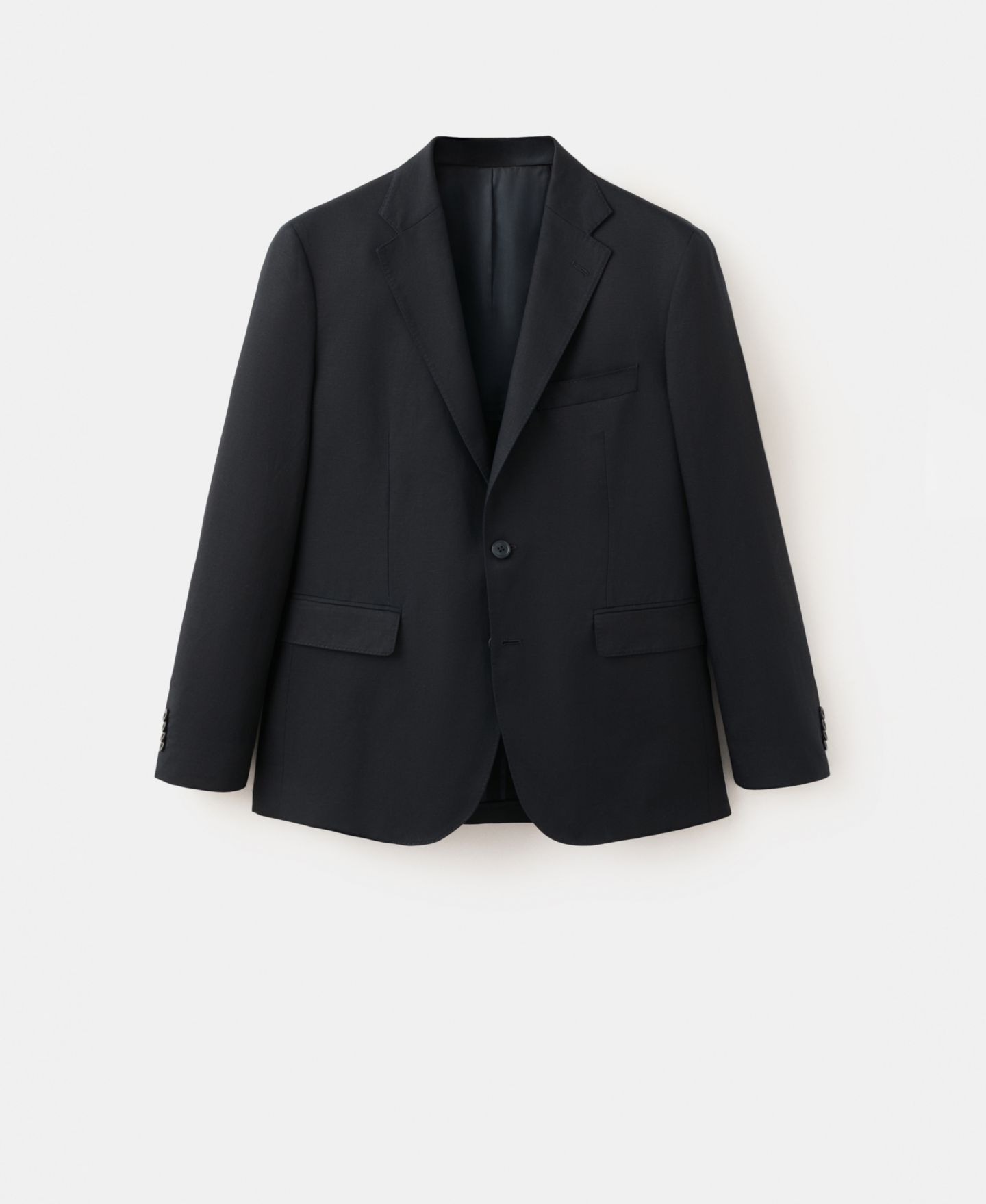 Мужской пиджак MANGO Amalfi Slim Fit Suit, цвет: Тёмно-синий — фото 2