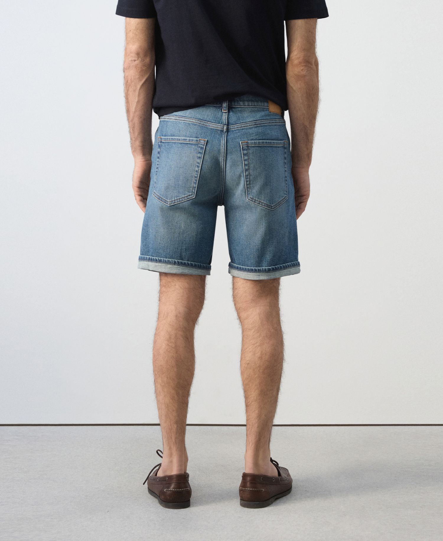 Men's Slim-Fit Denim 9.45" Bermuda Shorts