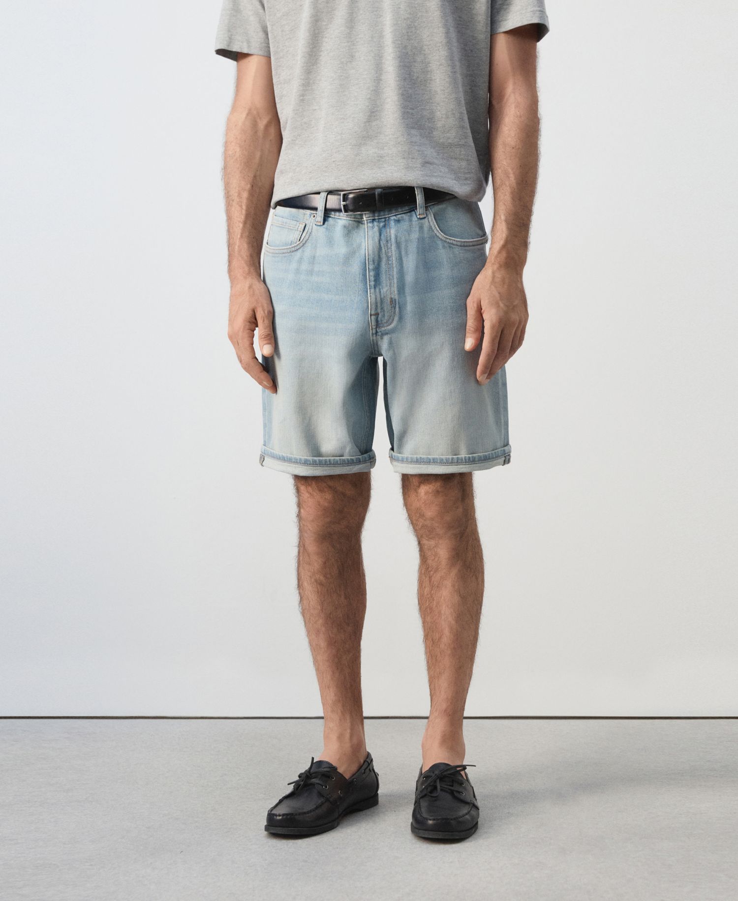 Men's Slim-Fit Denim 9.45" Bermuda Shorts