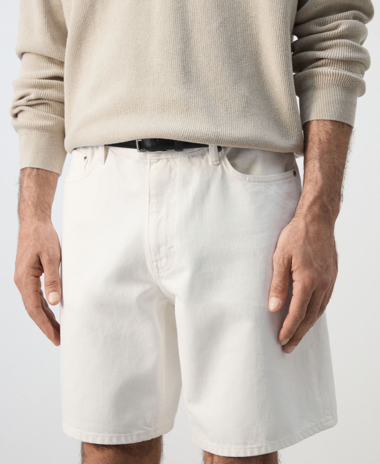 Men's Straight-Fit Denim 8.86" Bermuda Shorts