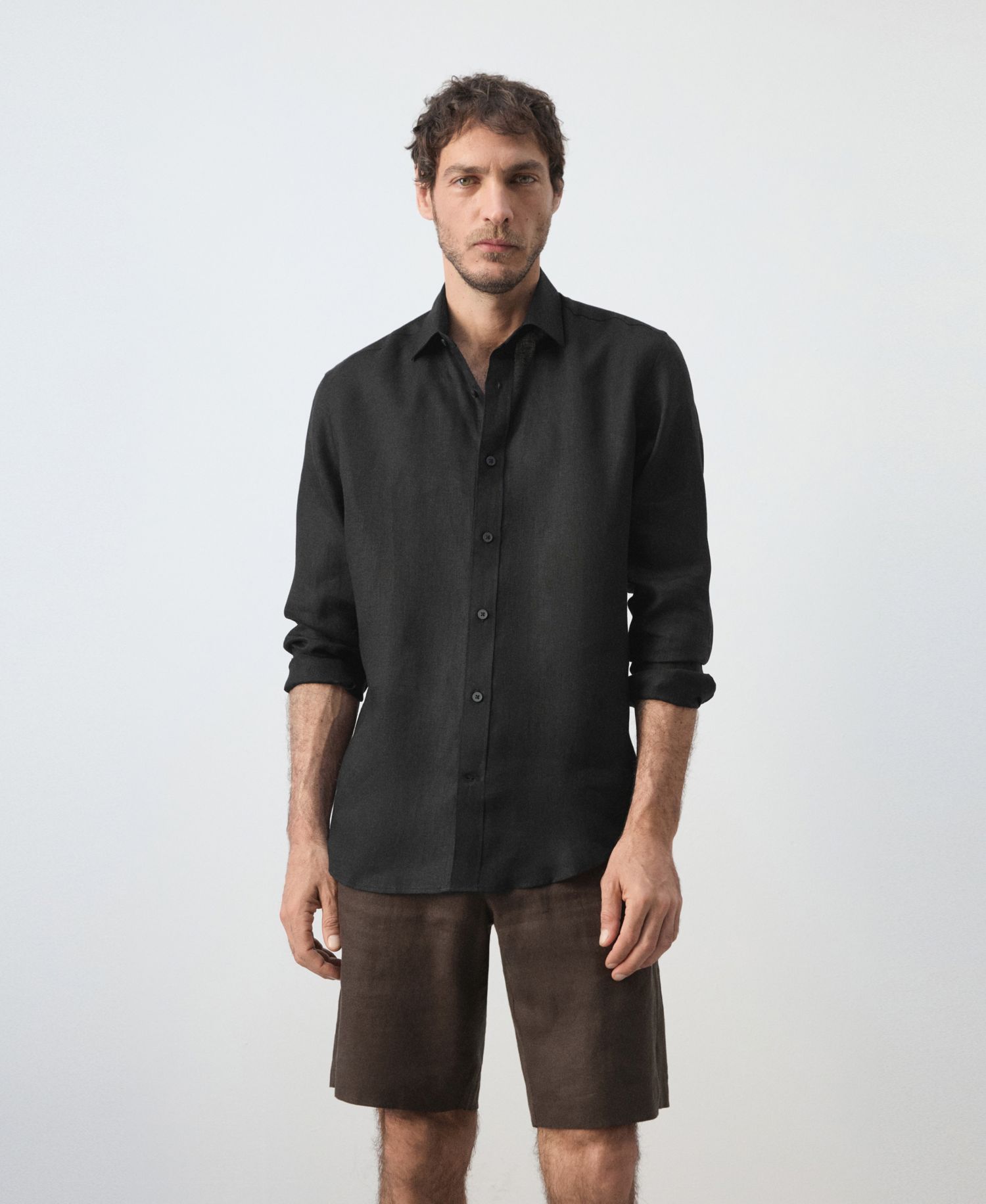 Men's Regular-Fit Linen Shirt