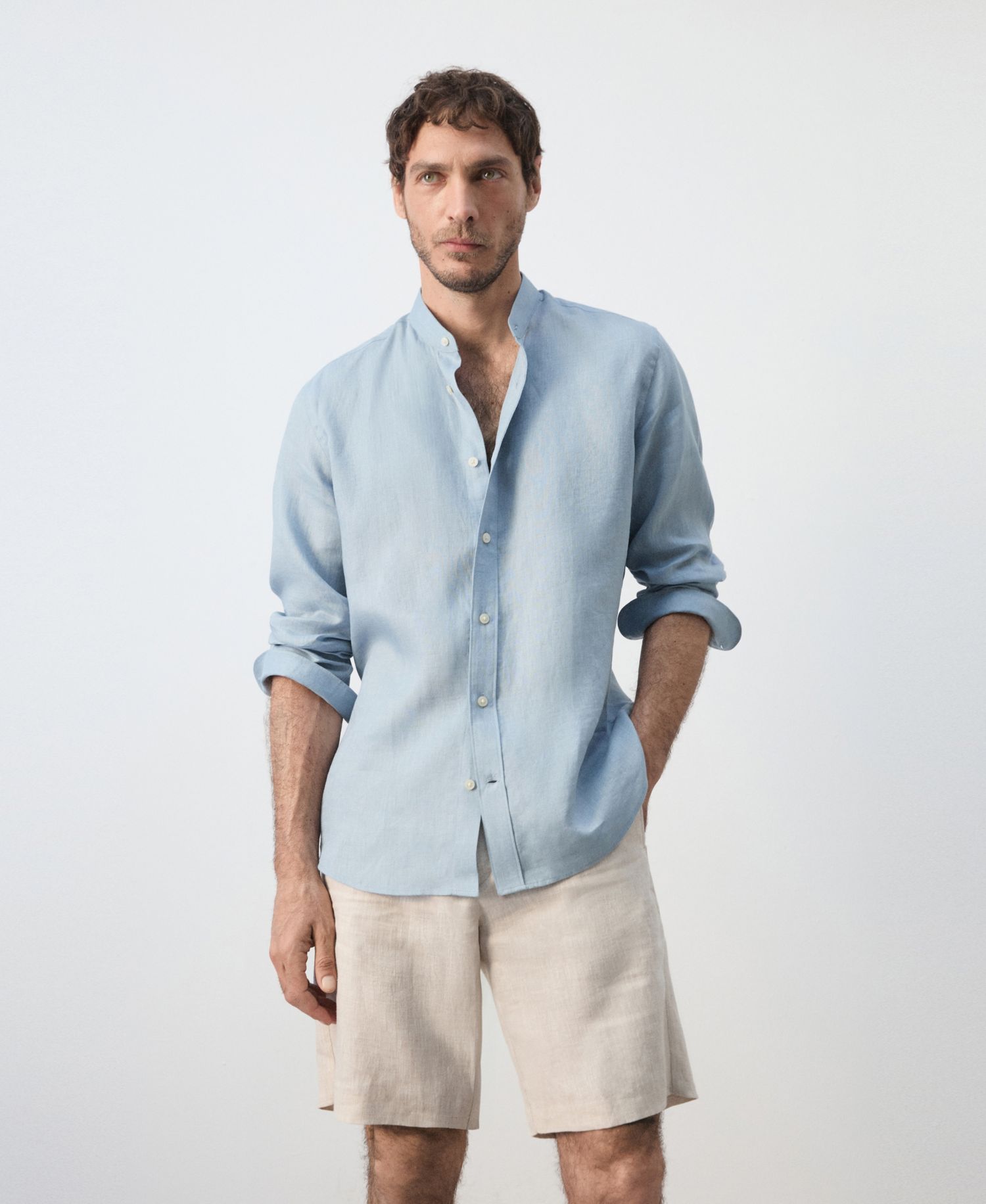 Men's Regular-Fit Linen Shirt