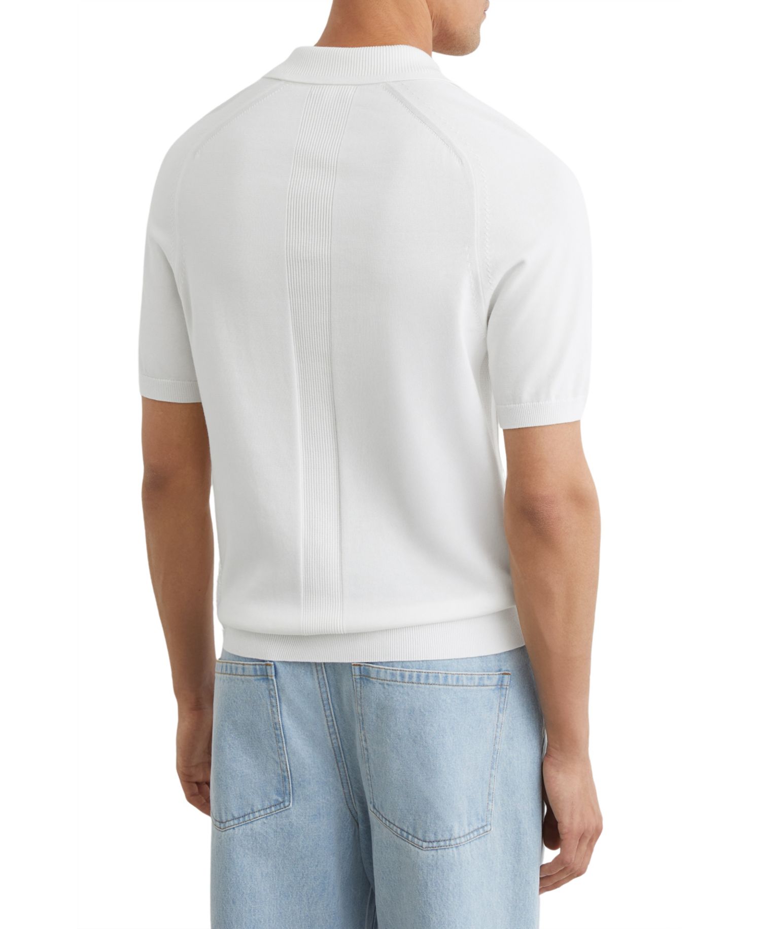 Men's Selkirk Cotton Knit Concealed-Placket Polo Shirt