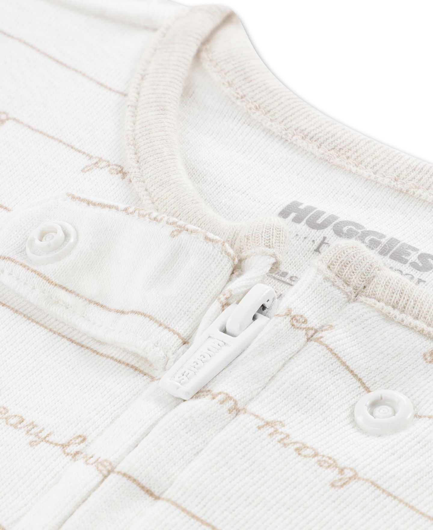 Комбинезон Huggies Or Babywear Long-Sleeve Footed Coverall для малышей, цвет: Снежный белый — фото 3