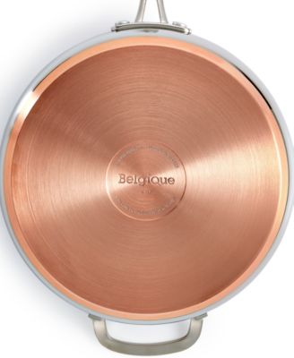 Belgique Copper Bottom 4-Qt. Saute Pan with Lid, Created for Macy's 
