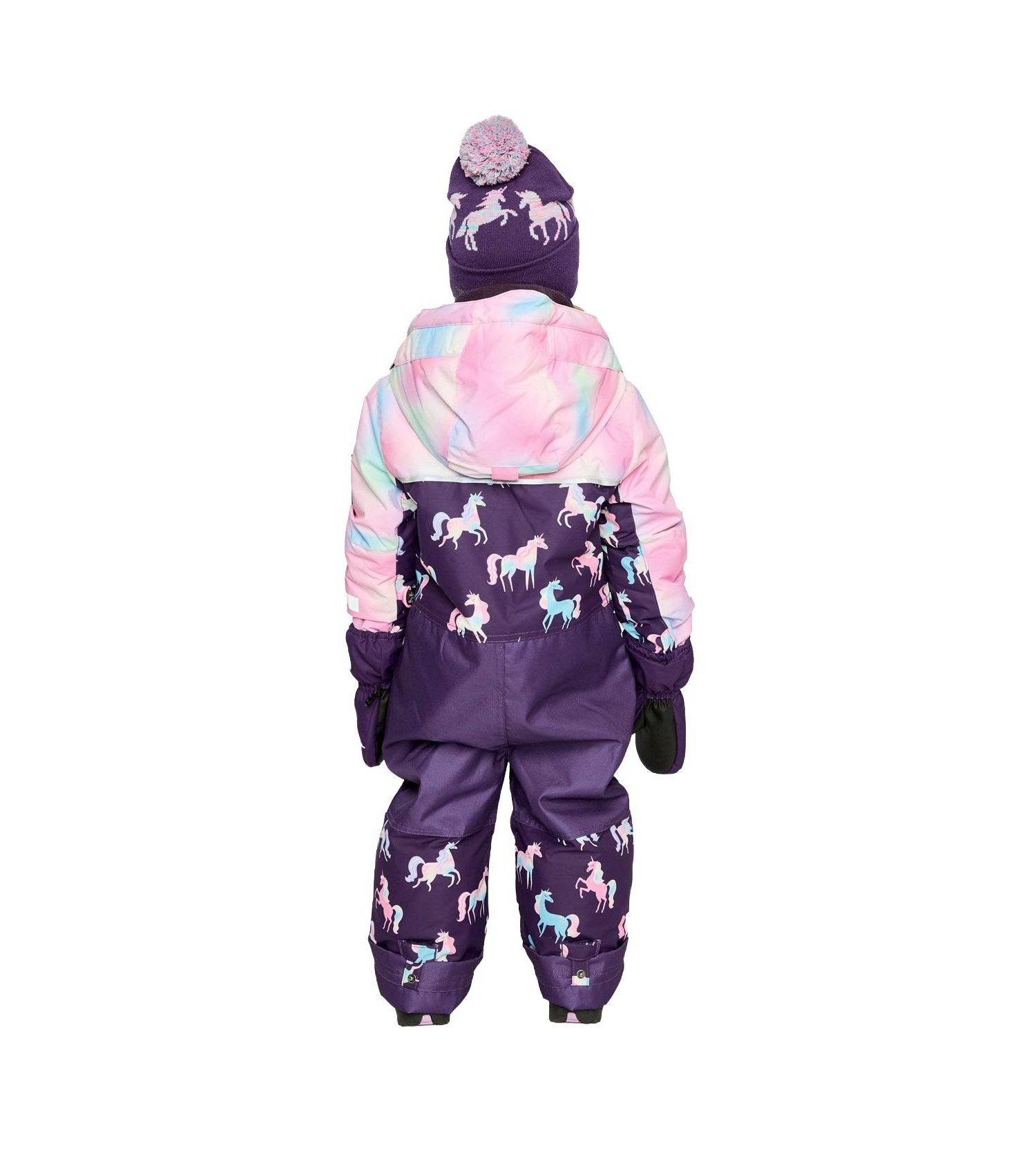 Little and Big Girl( 6 to 14 ) One Piece Play Snowsuit Unicorn Print