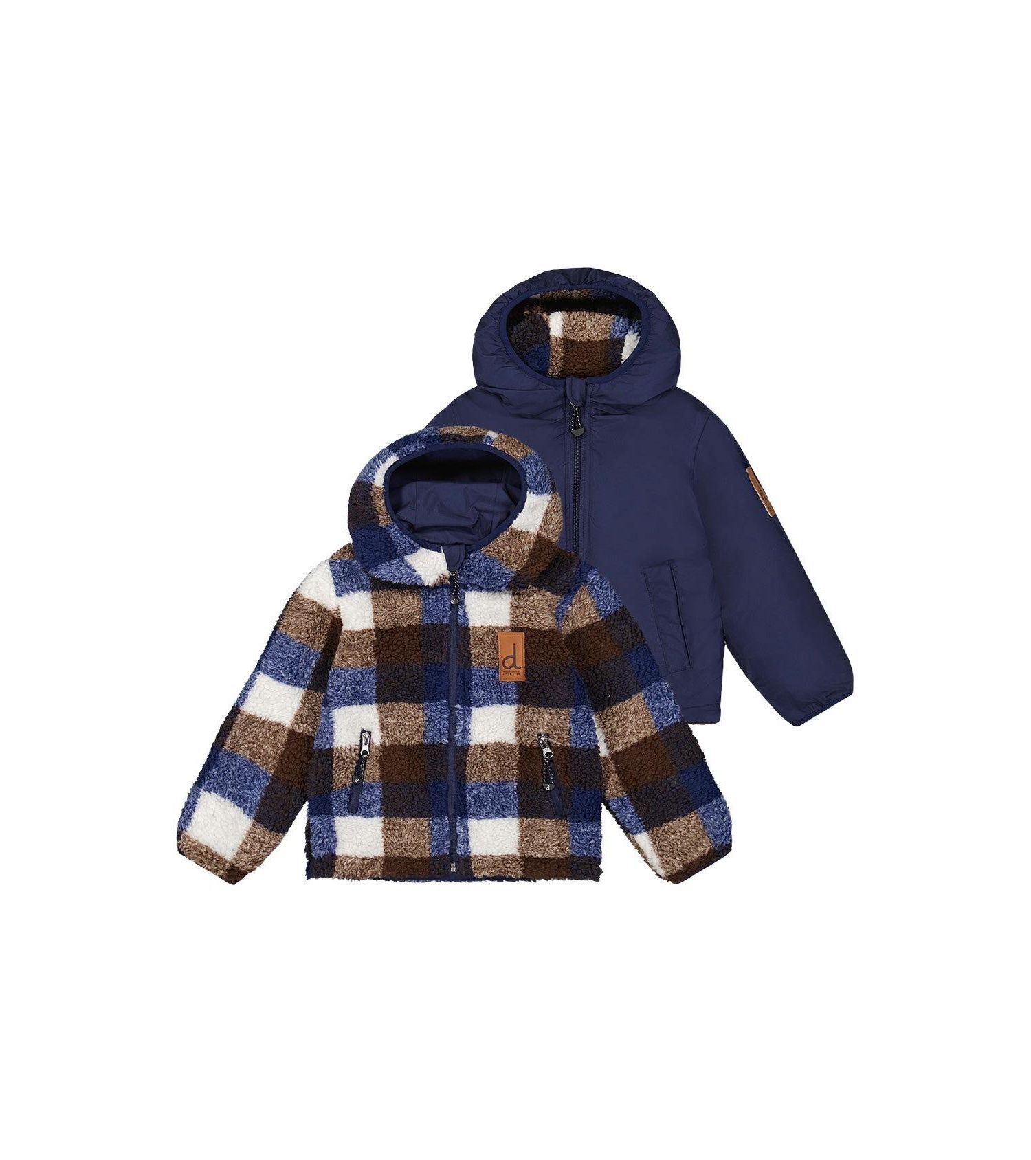 Little and Big Boy 6-14 Reversible Mid-Season Jacket