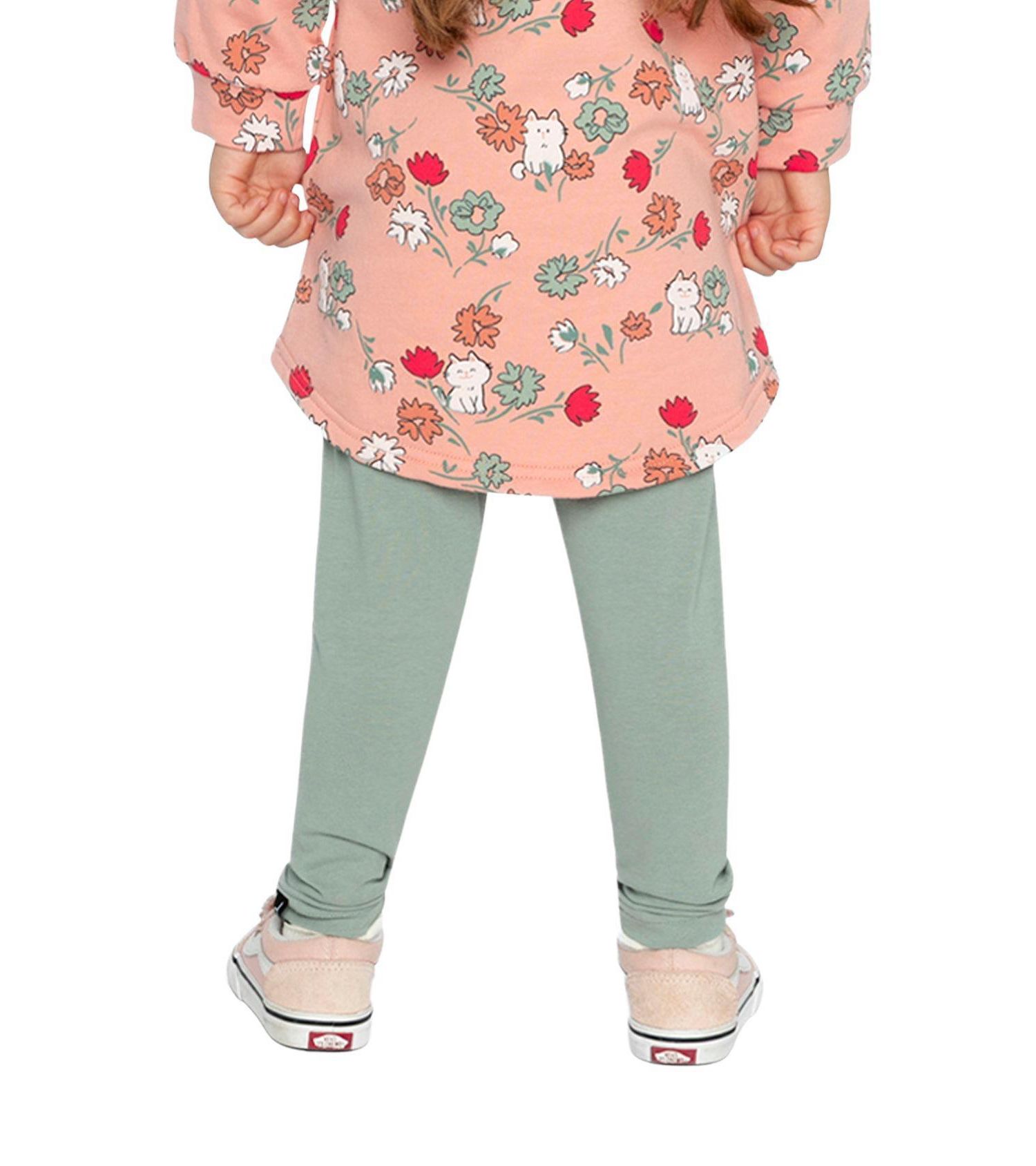 Baby Girl (12m-24m)Cotton Leggings Sage