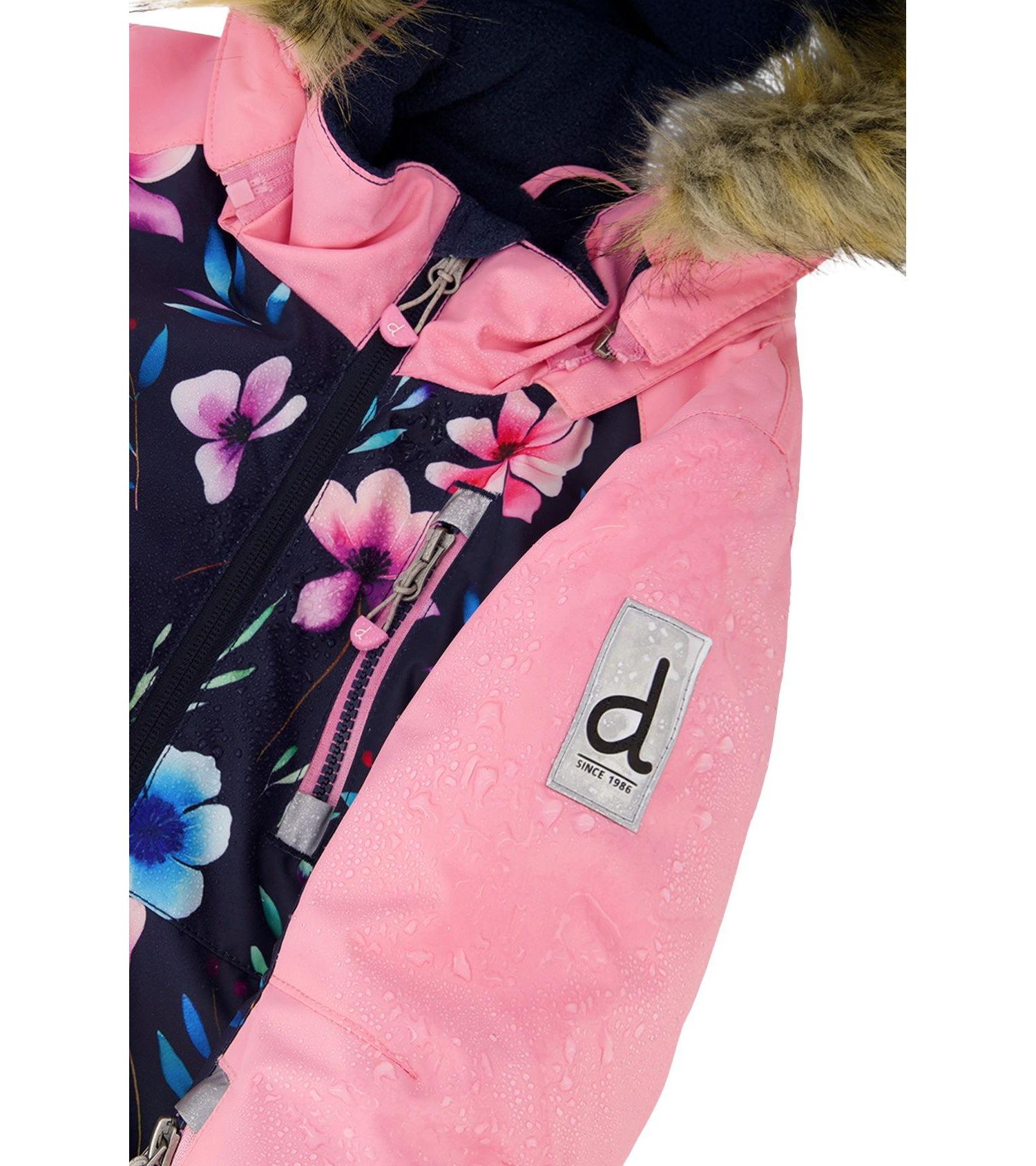 Little and Big Girl ( 6 to 14 ) One Piece Play Snowsuit Floral Print